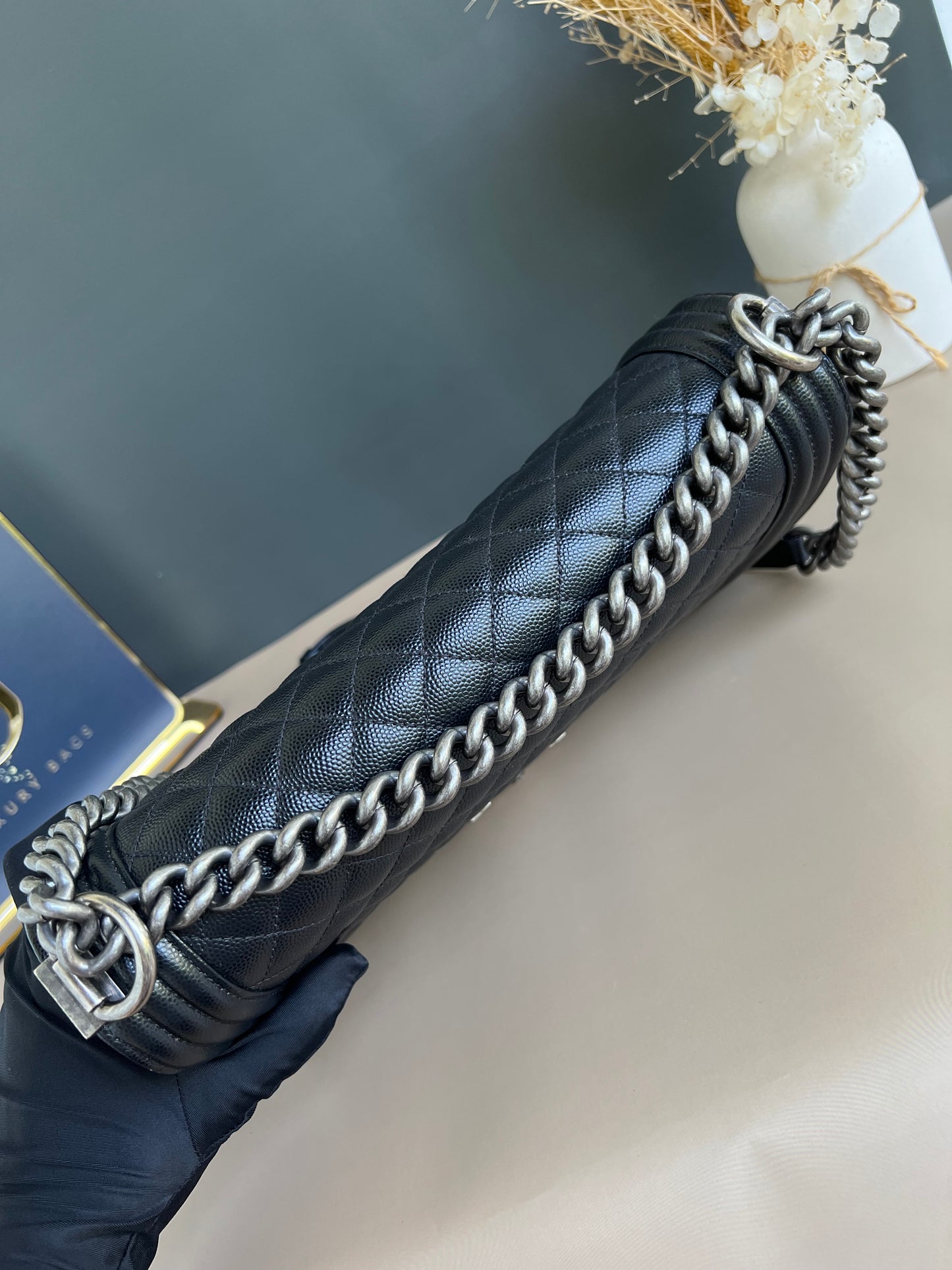 CHANEL LE BOY NEW MEDIUM CAVIAR