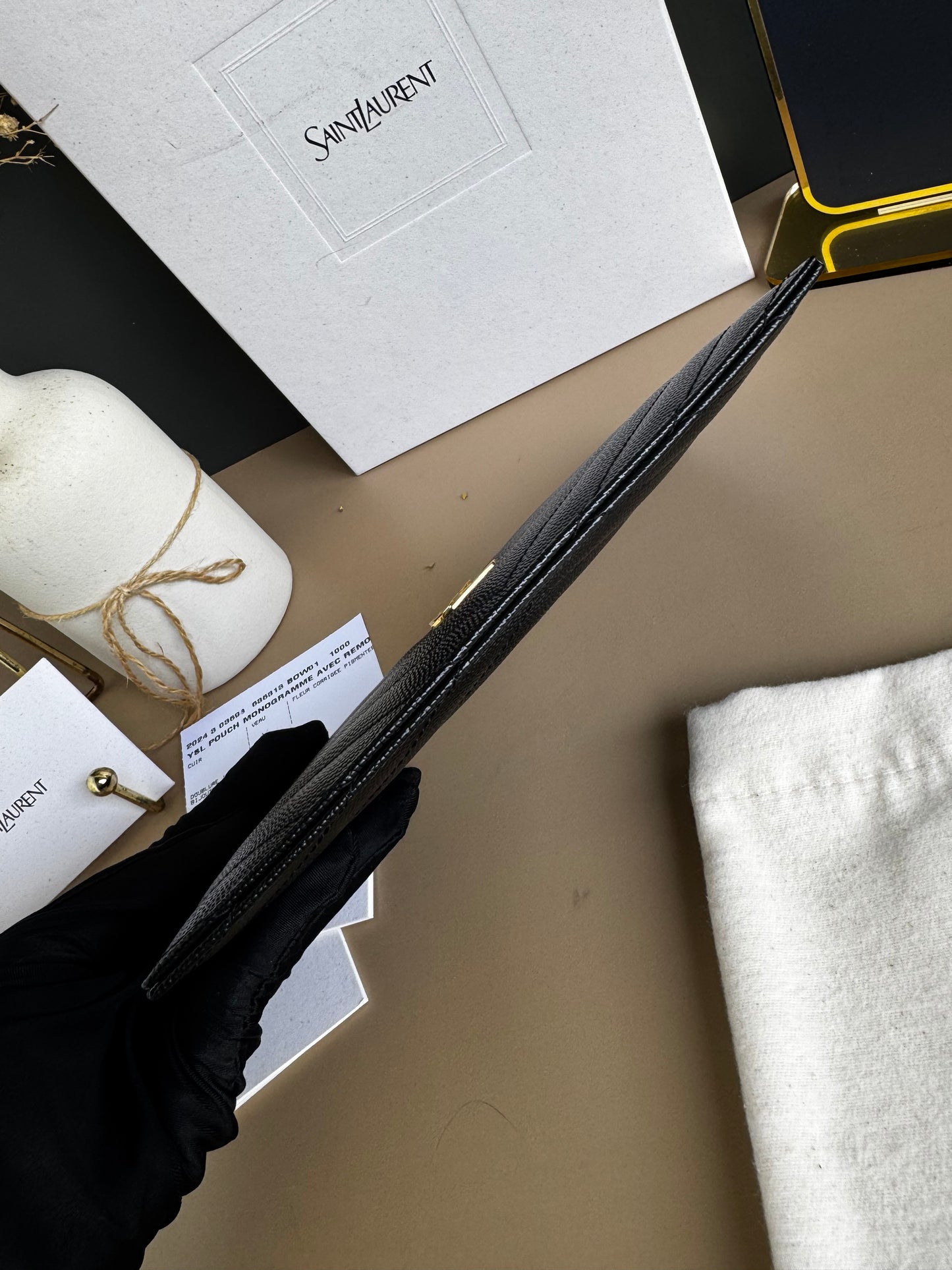 YSL LONG ZIPPY WALLET