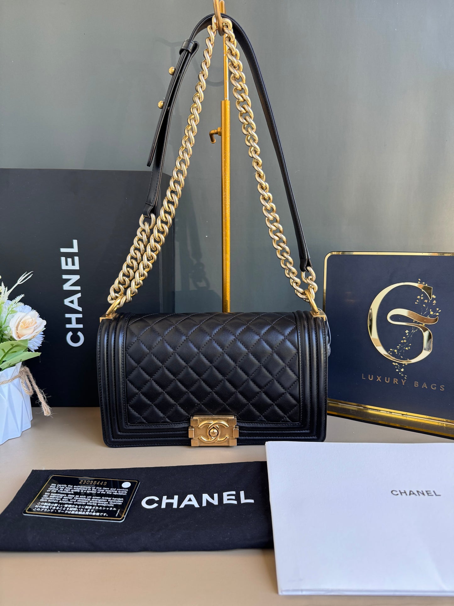 CHANEL LE BOY OLD MEDIUM