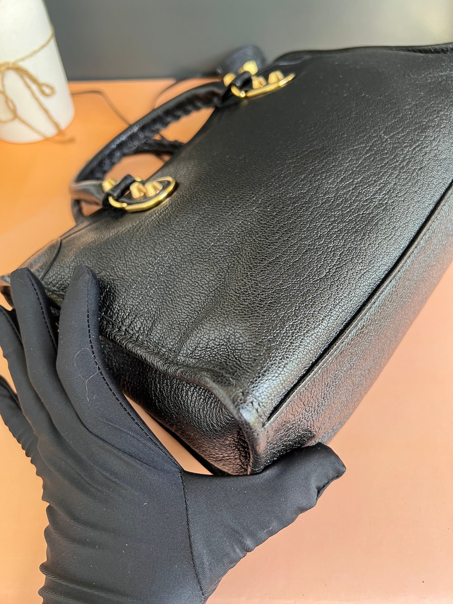 BALENCIAGA SMALL METALLIC EDGE