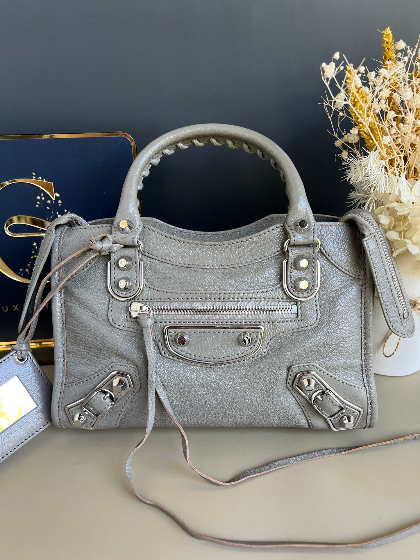 BALENCIAGA METALLIC EDGE MINI