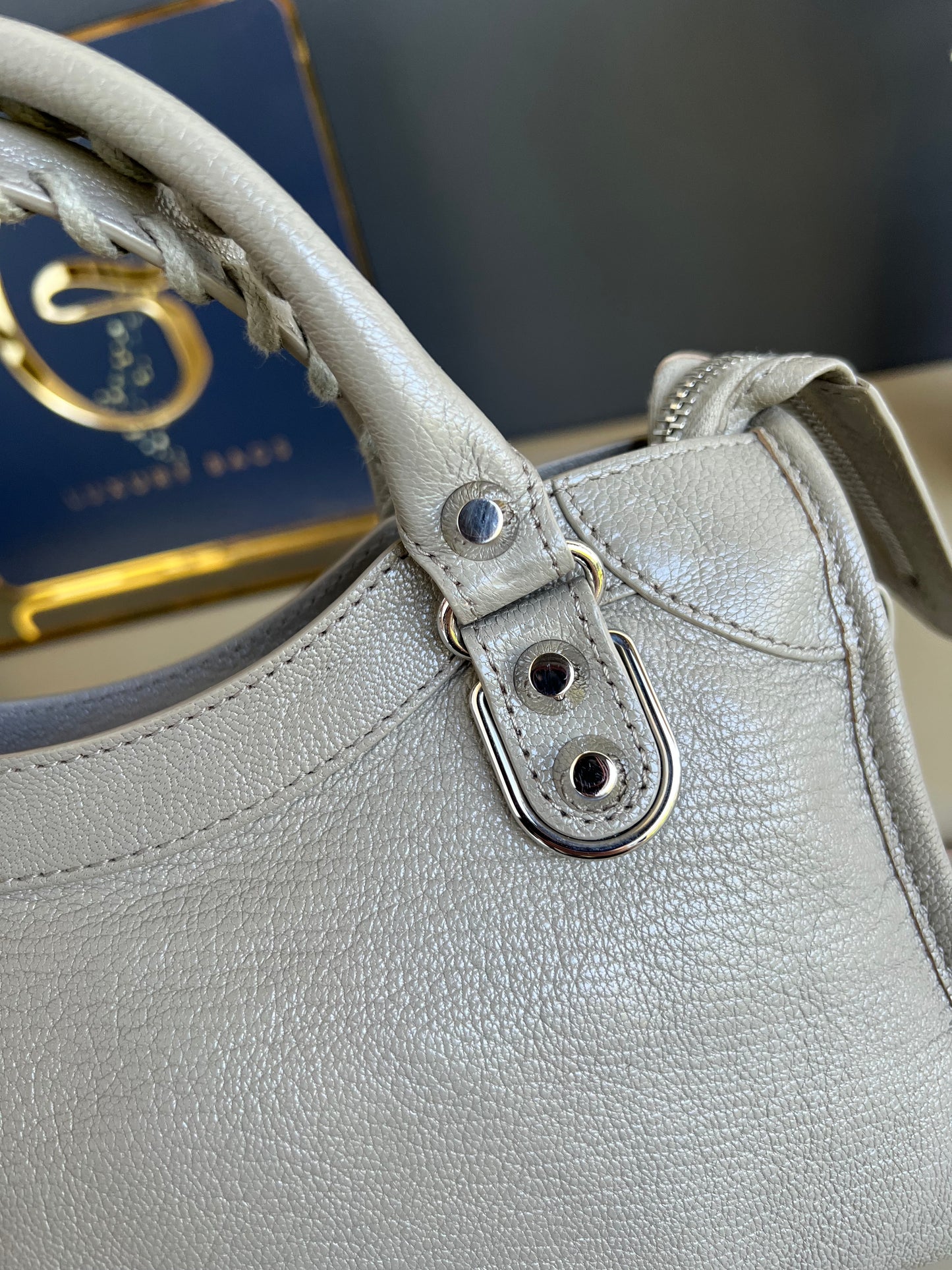 BALENCIAGA METALLIC EDGE MINI