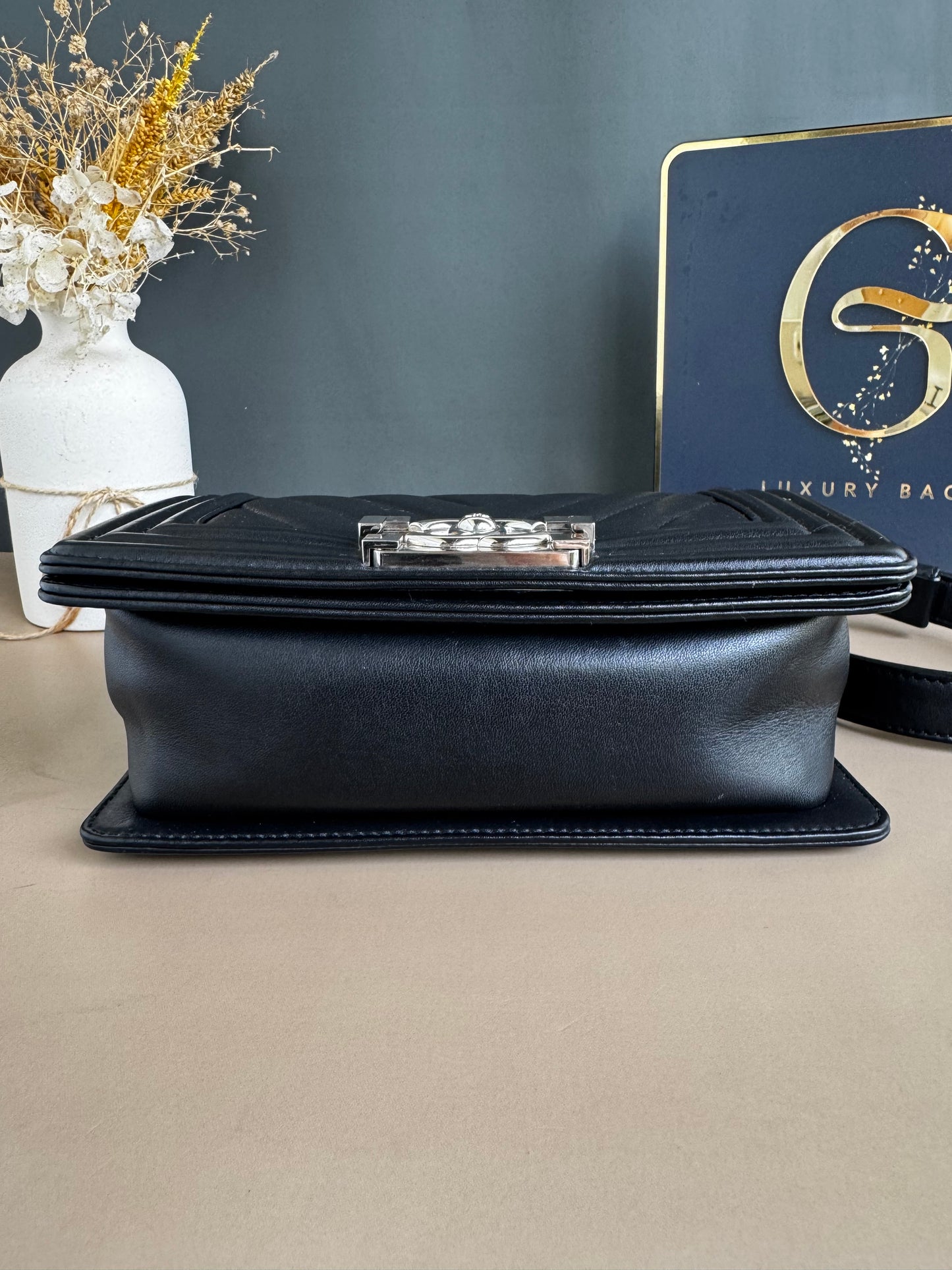CHANEL LE BOY SMALL CHEVRON