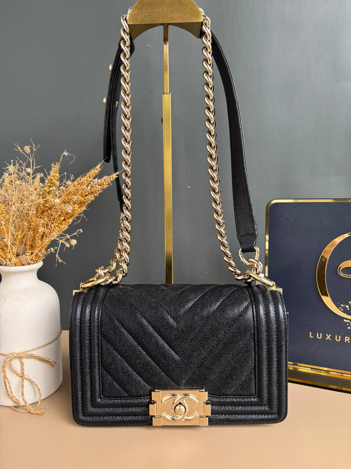 CHANEL LE BOY SMALL CAVIAR