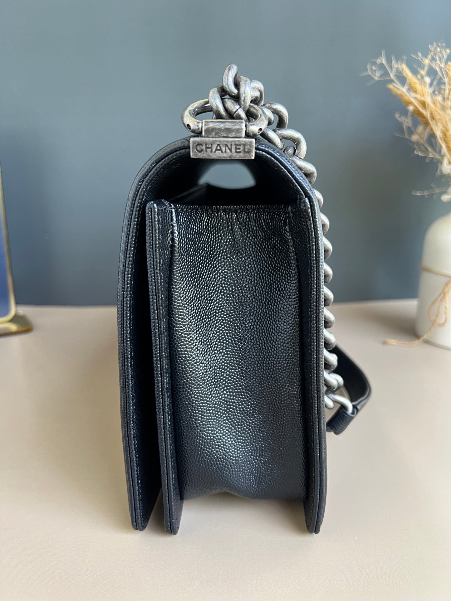 CHANEL LE BOY NEW MEDIUM CAVIAR