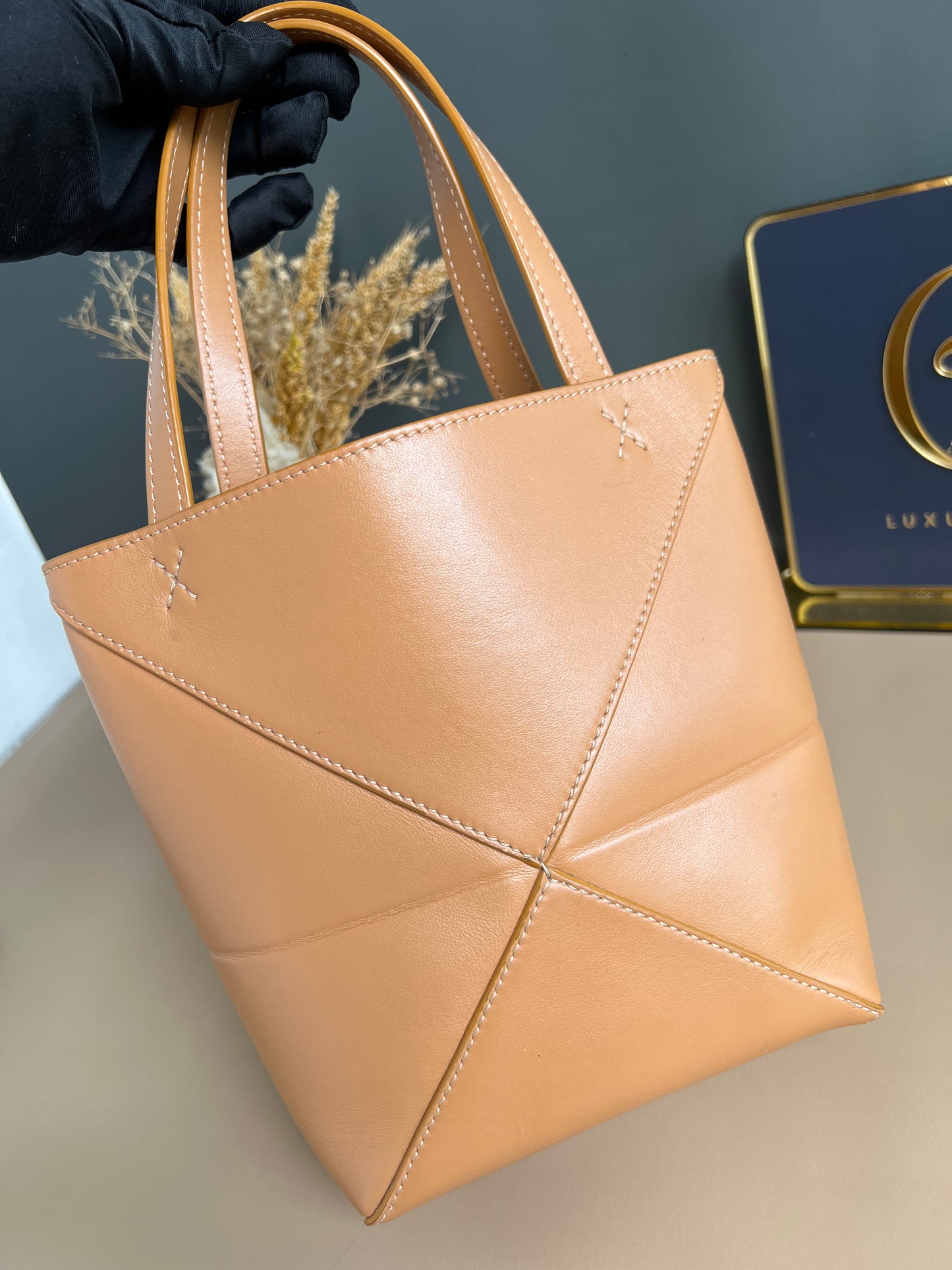 LOEWE MINI PUZZLE FOLD TOTE BAG