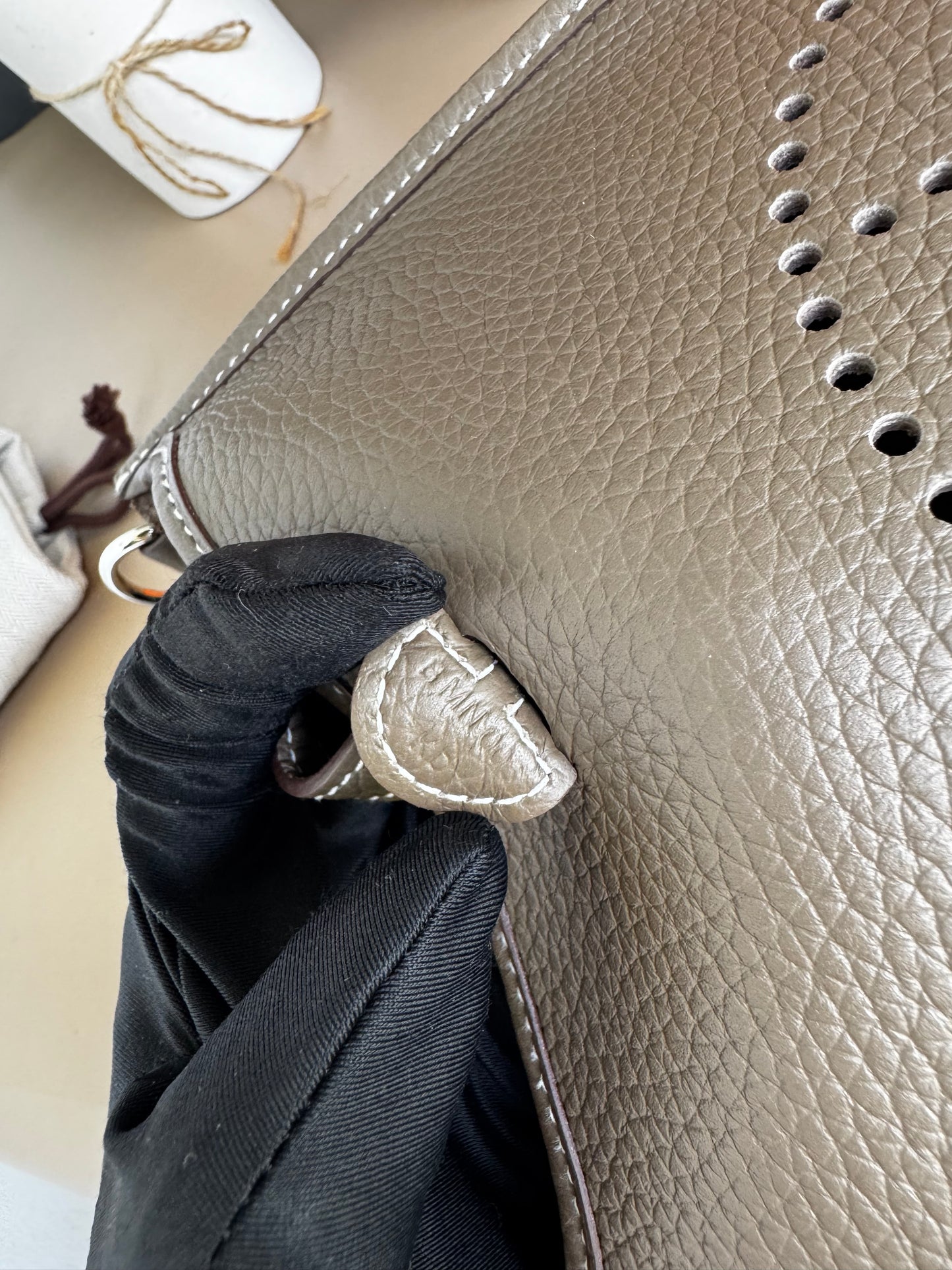 HERMES EVELYN TPM ETOUPE PHW
