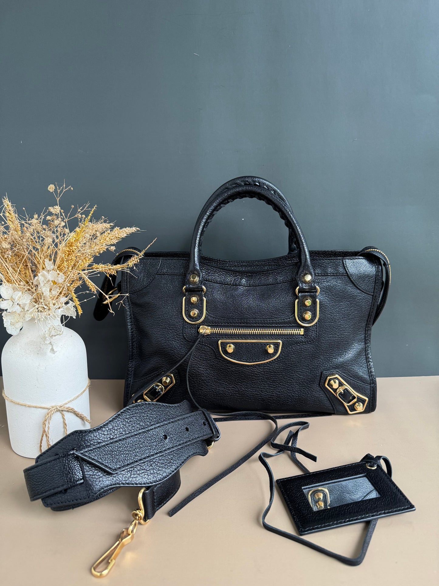 BALENCIAGA METALIC EDGE SMALL