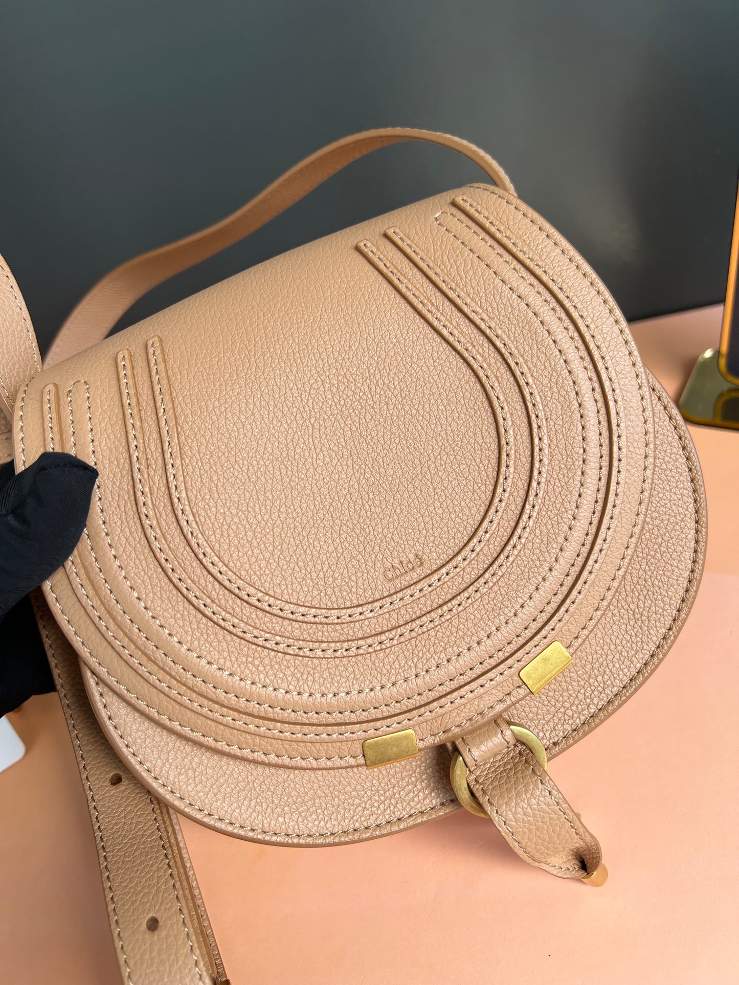 CHLOE MARCIE ROUND CROSSBODY BAG