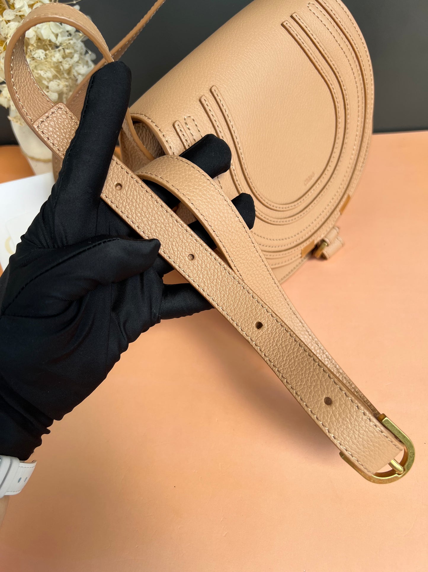 CHLOE MARCIE ROUND CROSSBODY BAG