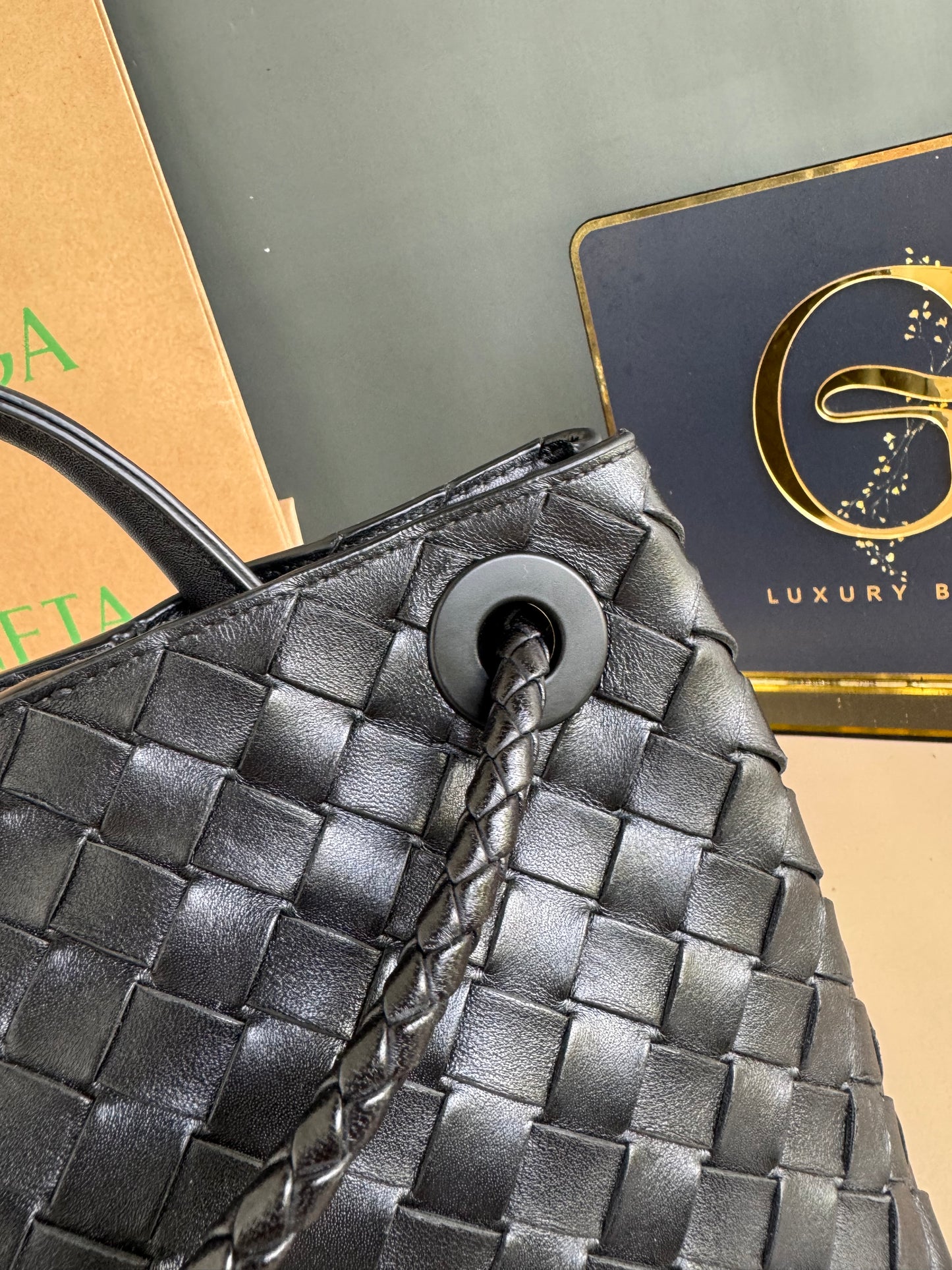 BOTTEGA VENETA ANDIAMO BLACK SMALL