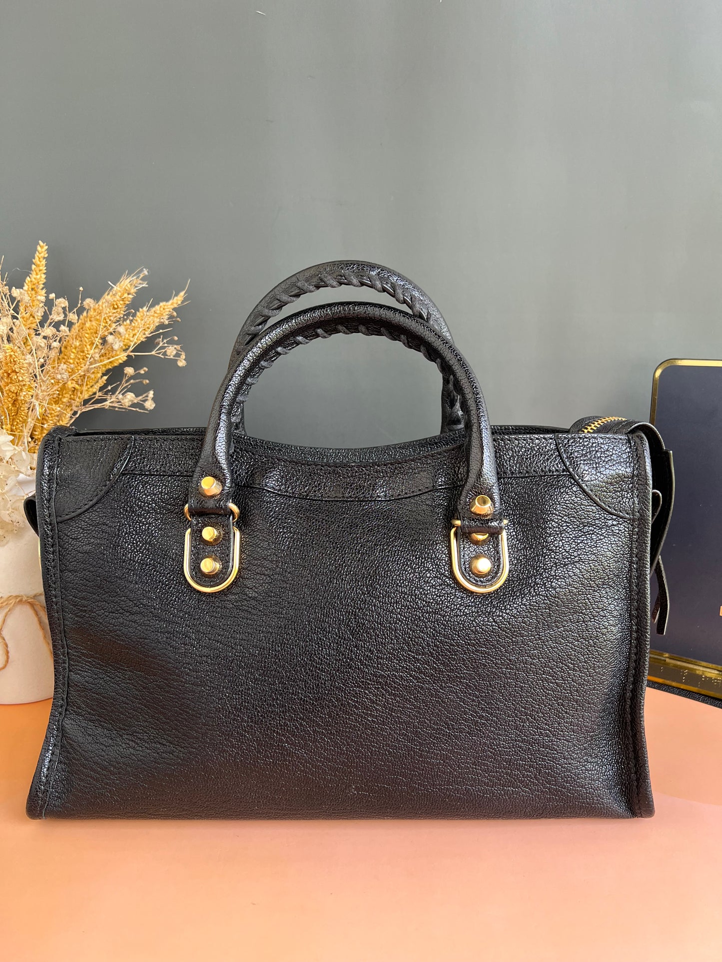 BALENCIAGA SMALL METALLIC EDGE