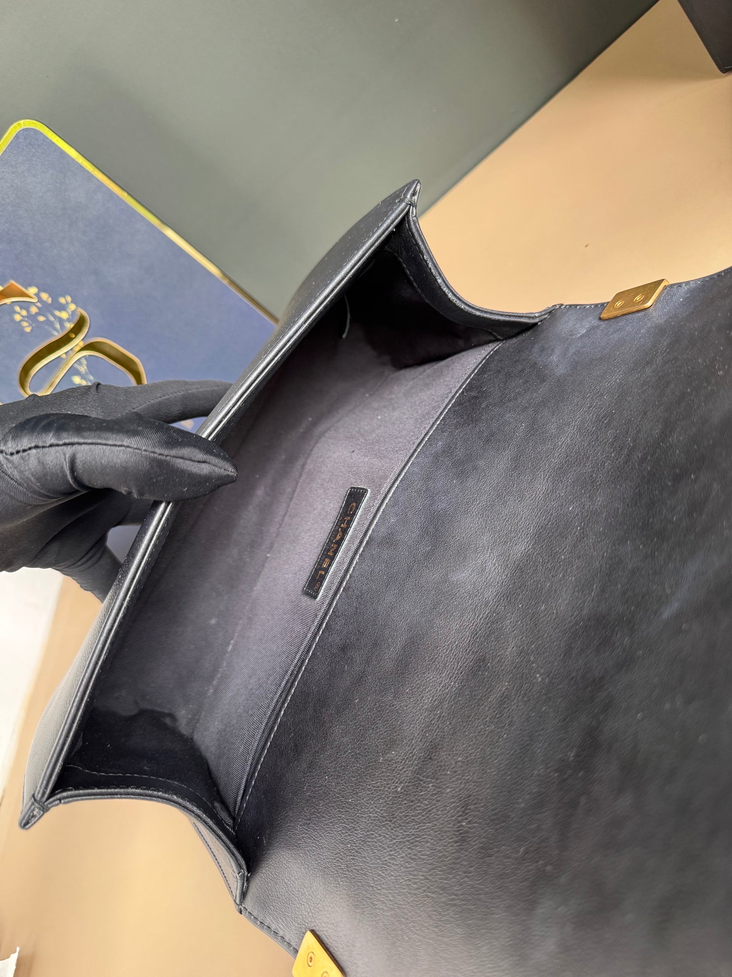 CHANEL LE BOY OLD MEDIUM LAMBSKIN