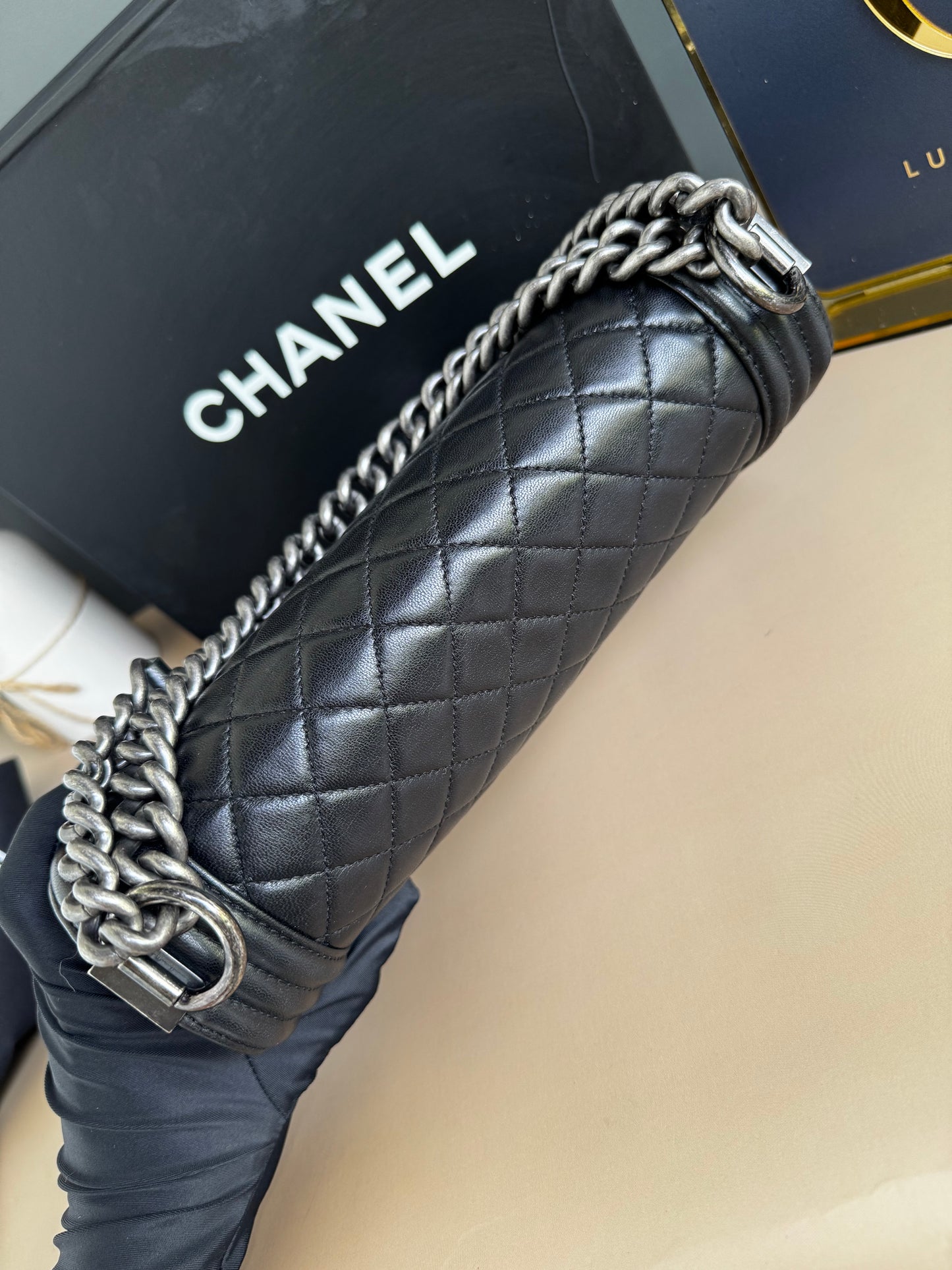 CHANEL LE BOY OLD MEDIUM