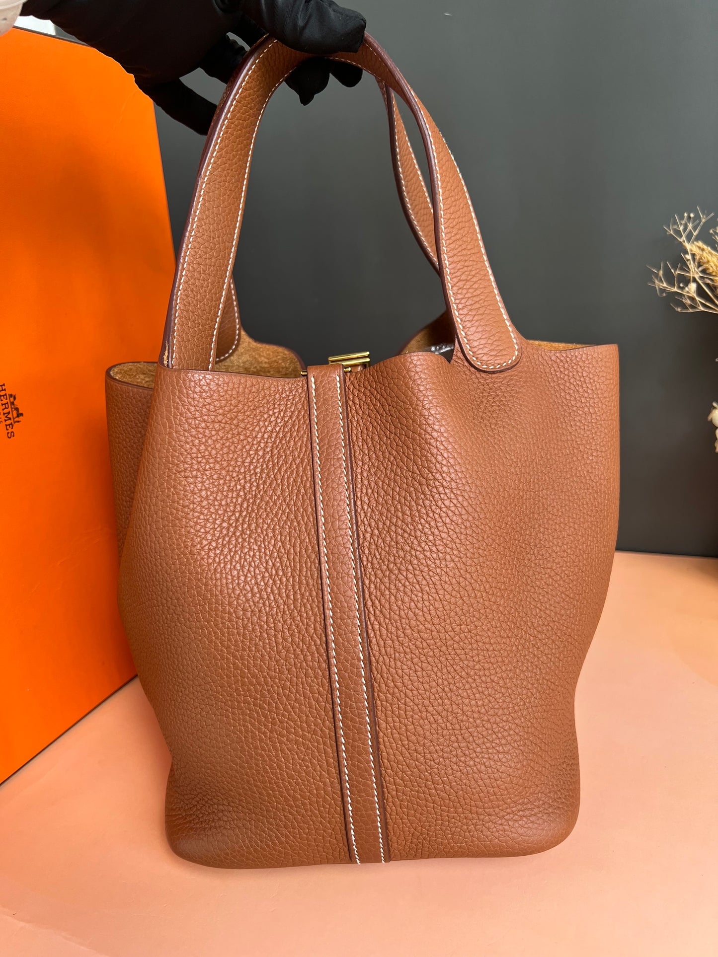 HERMES PICOTIN LOCK 22 BUCKET
