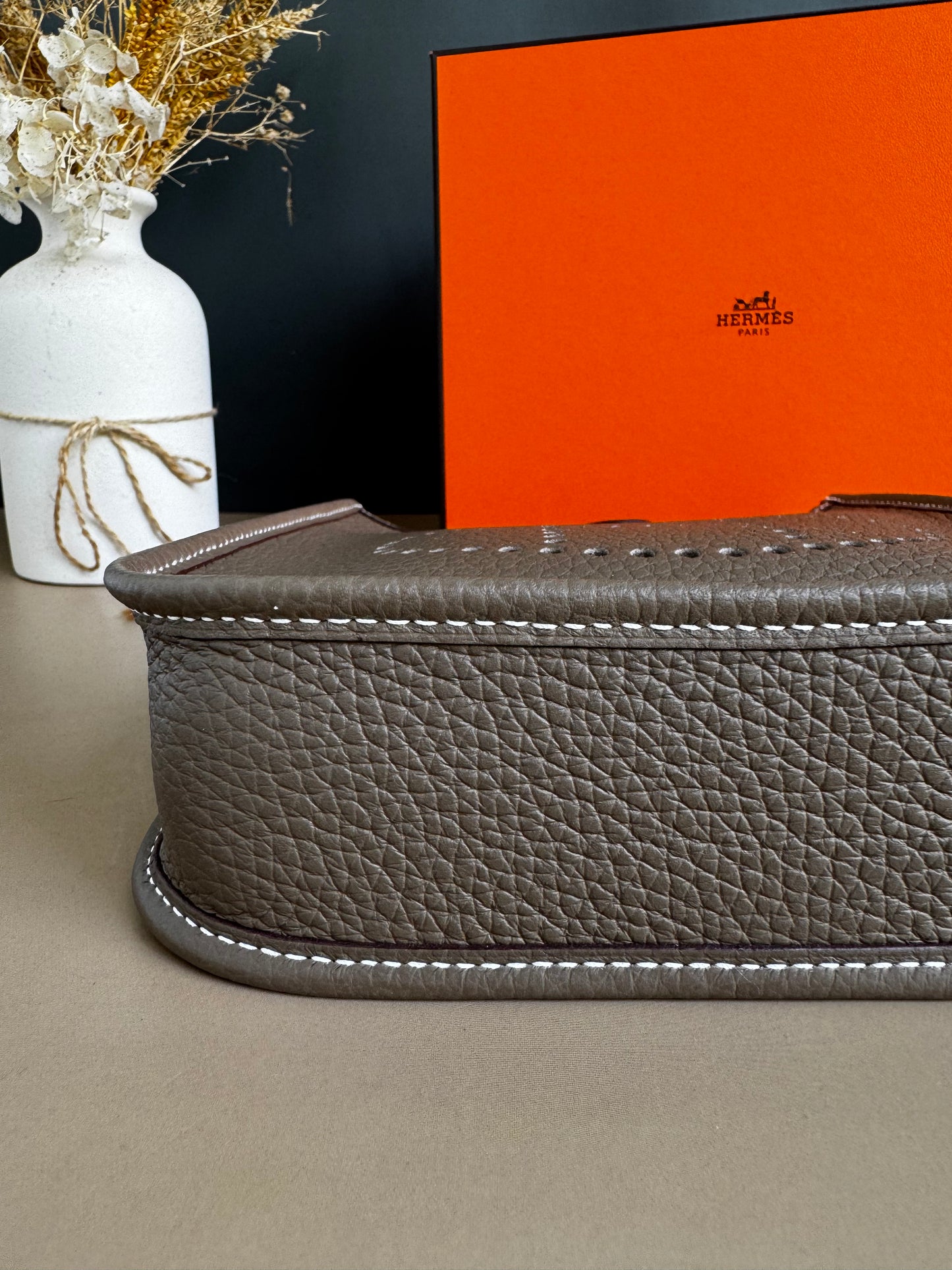 HERMES EVELYN TPM ETOUPE PHW