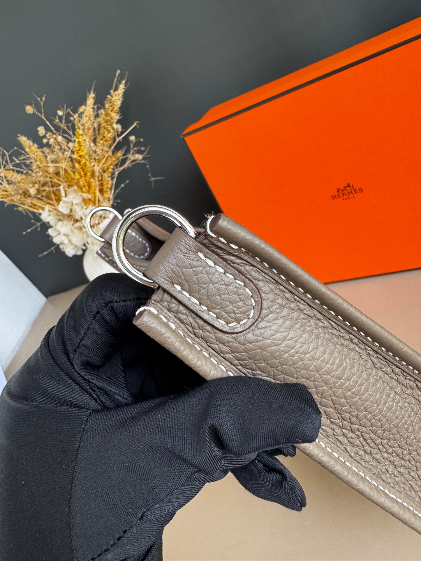 HERMES EVELYN TPM ETOUPE PHW