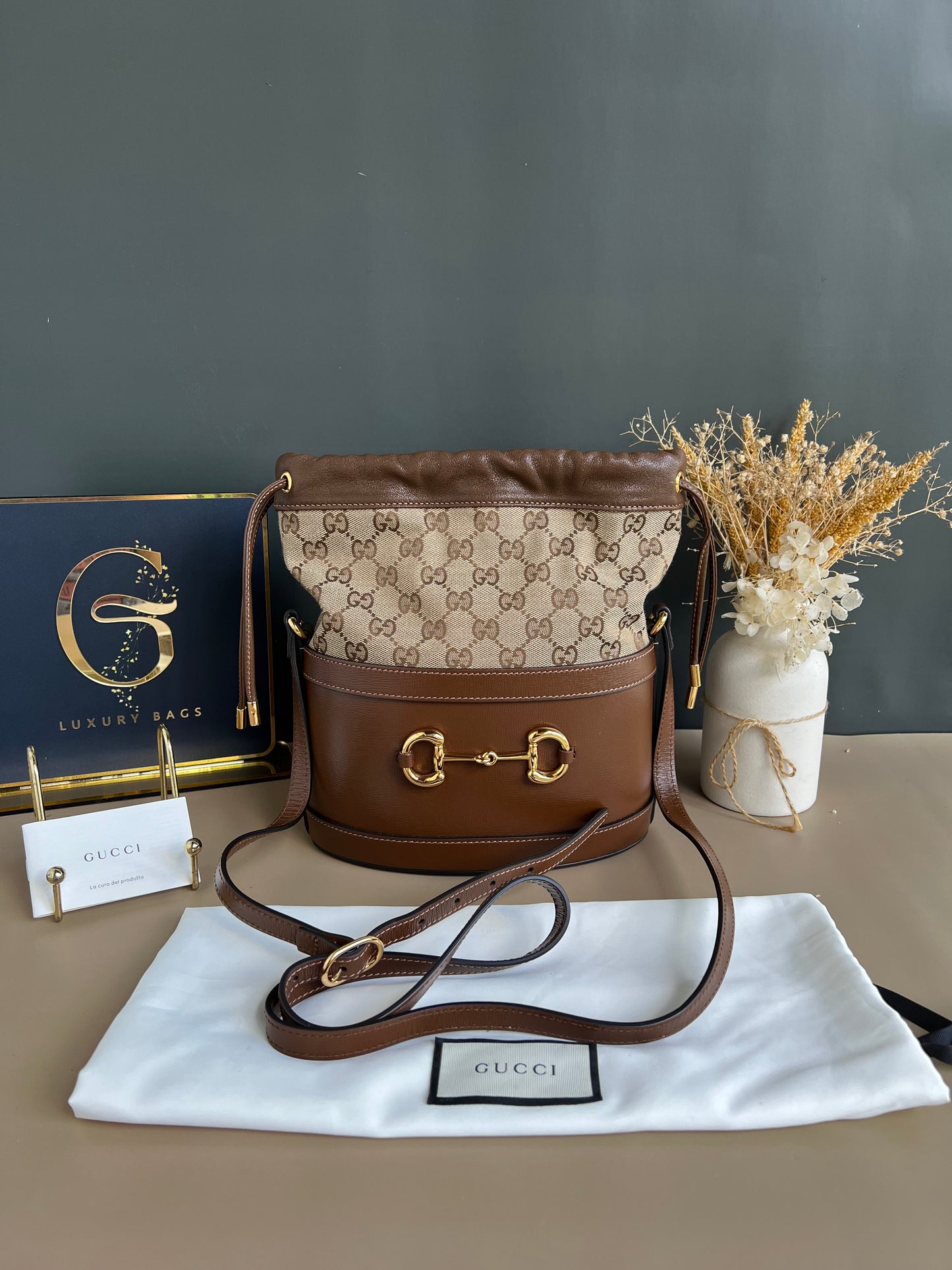 UNUSED GUCCI HORSEBIT BUCKET