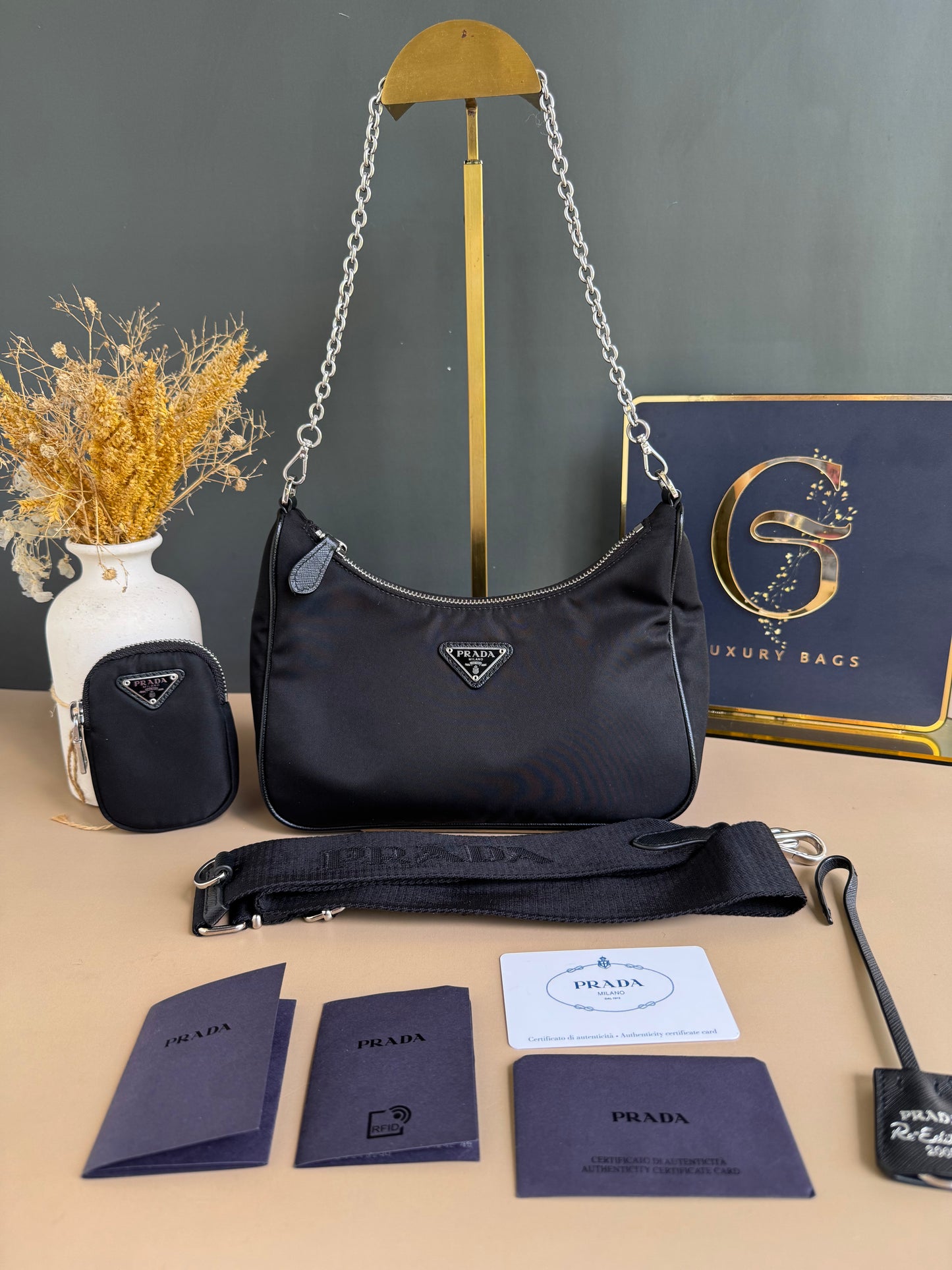 PRADA MULTI POCHETTE NYLON