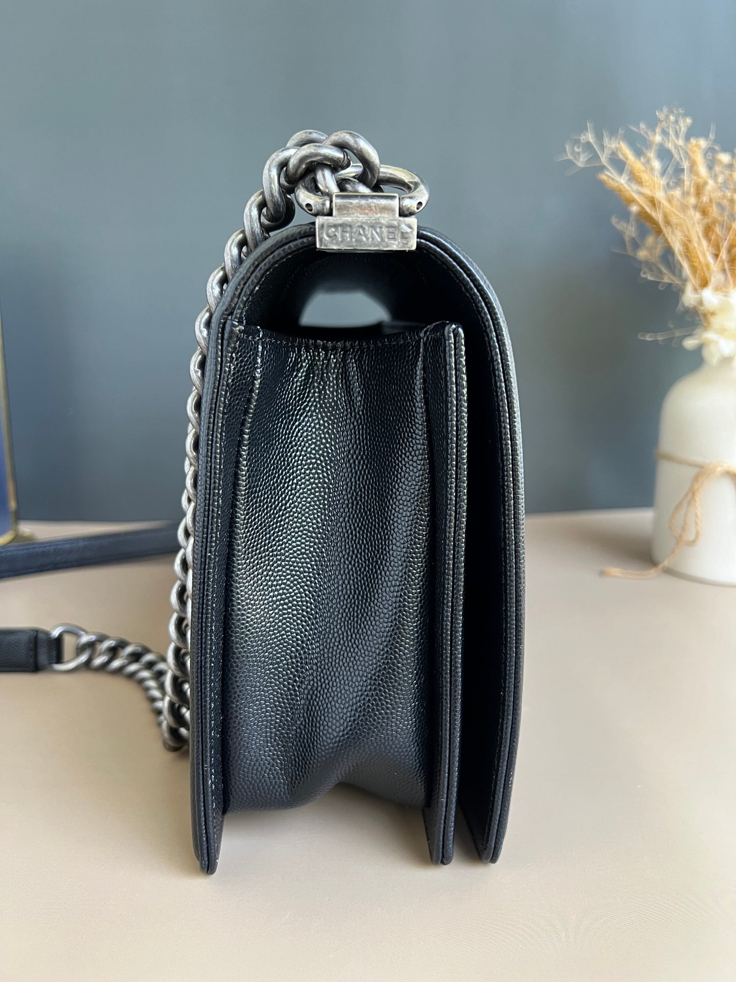 CHANEL LE BOY NEW MEDIUM CAVIAR
