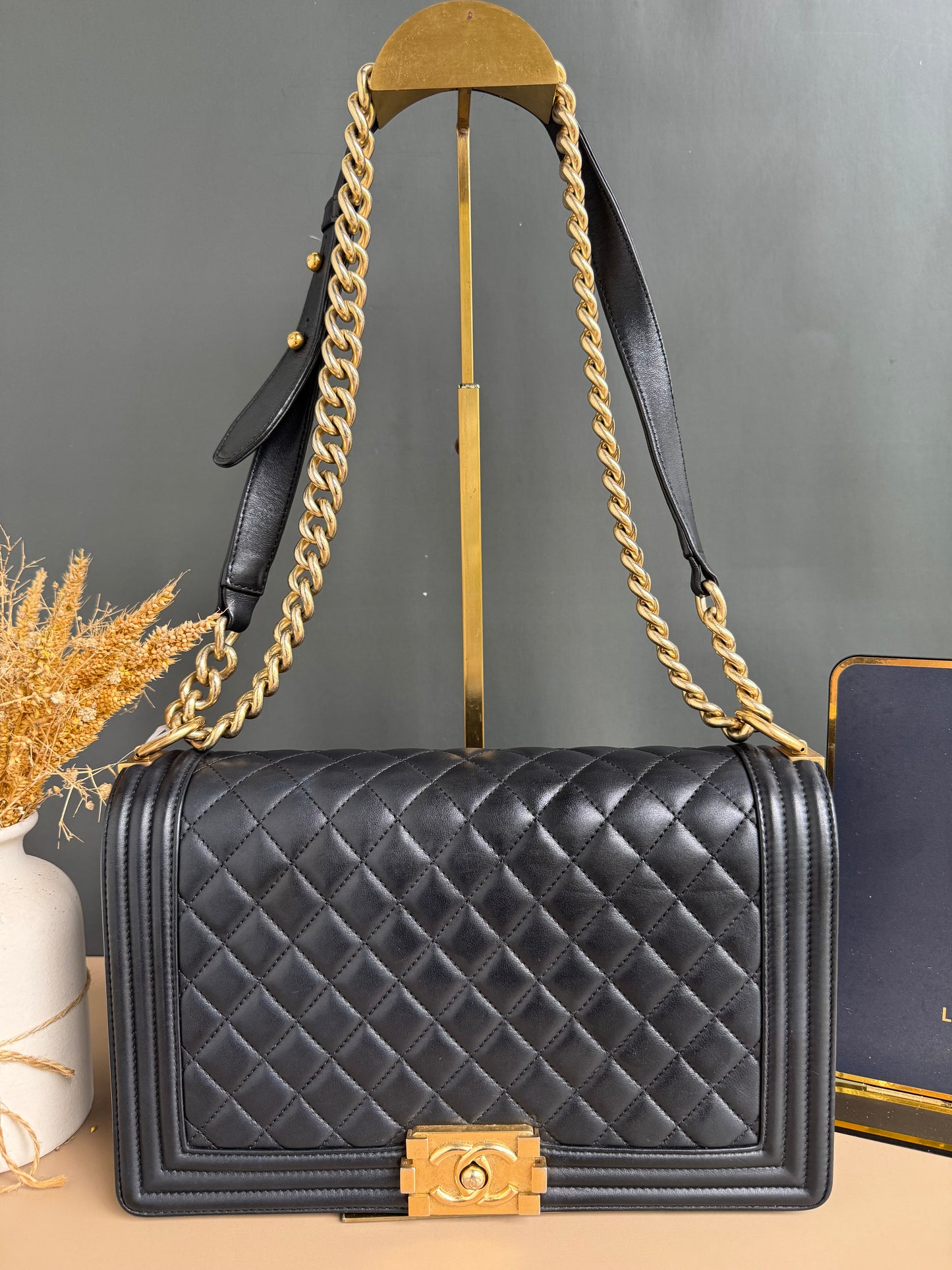 CHANEL LE BOY NEW MEDIUM LAMBSKIN