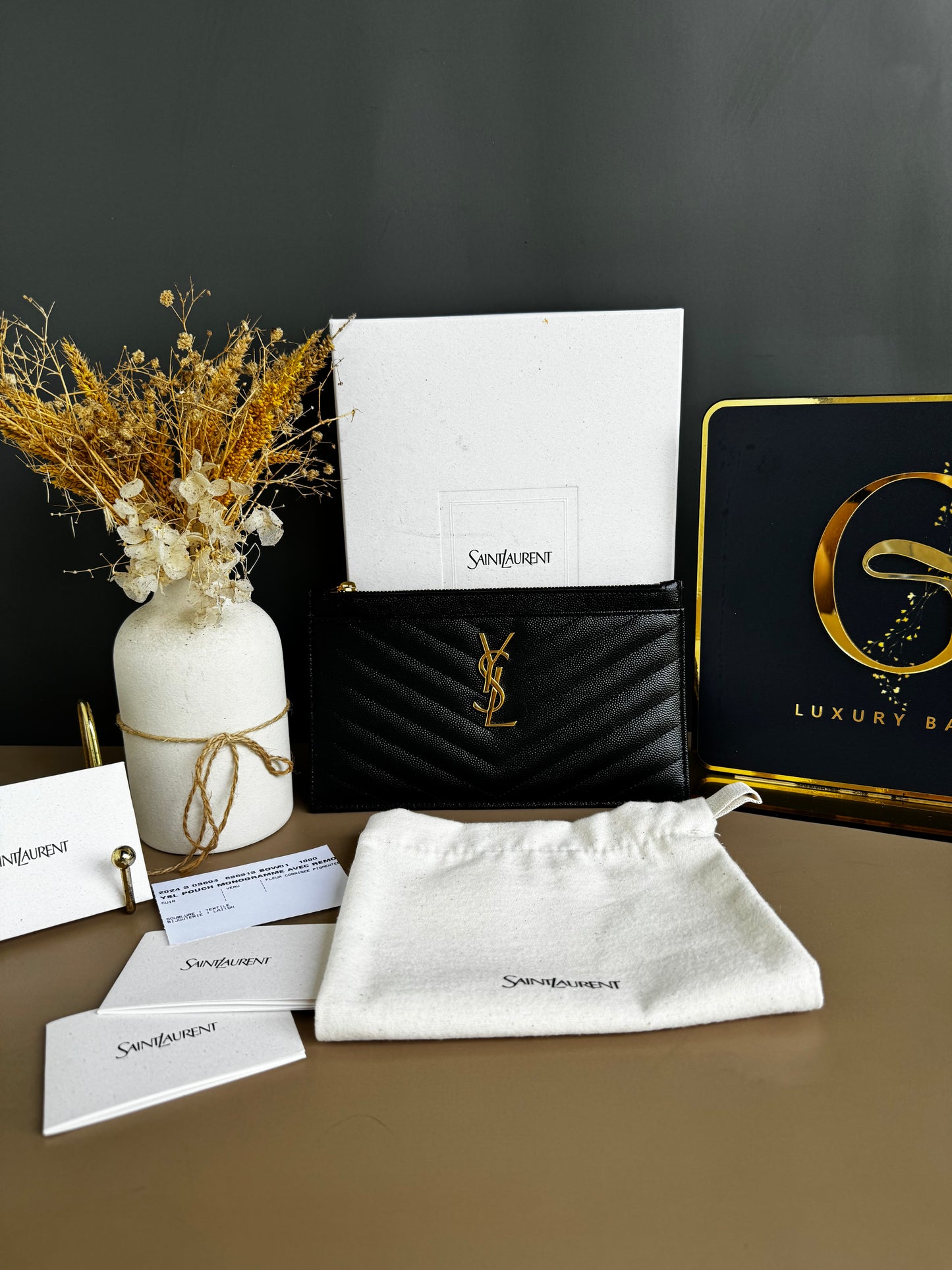 YSL LONG ZIPPY WALLET