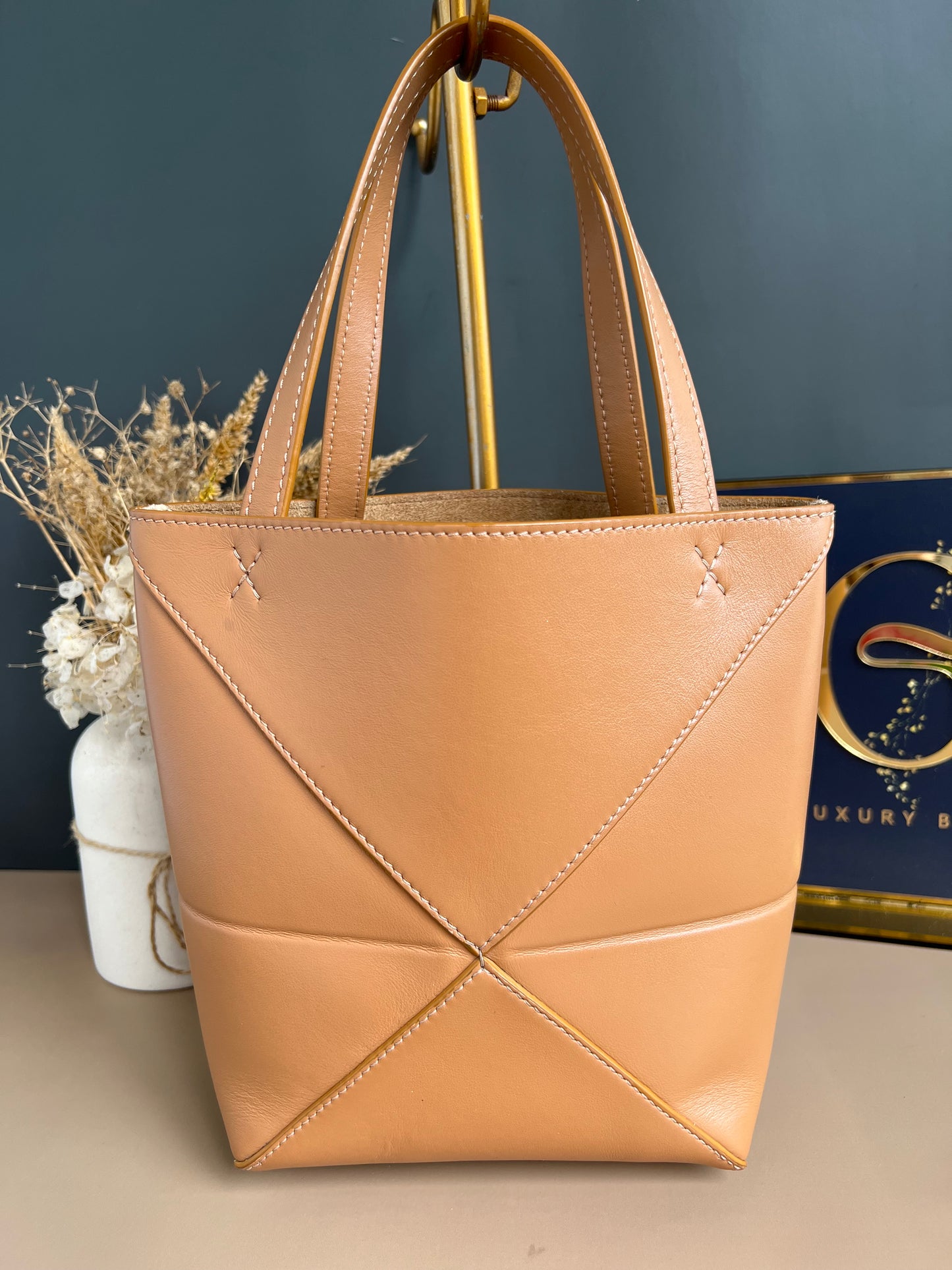 LOEWE MINI PUZZLE FOLD TOTE BAG