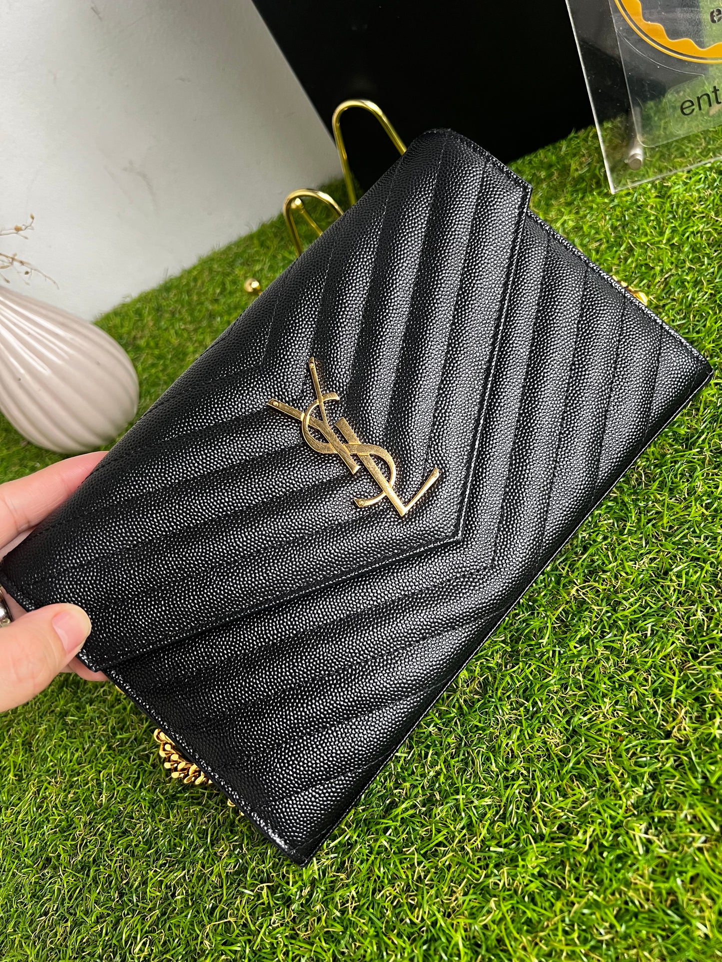 YSL WALLET ON CHAIN MEDIUM