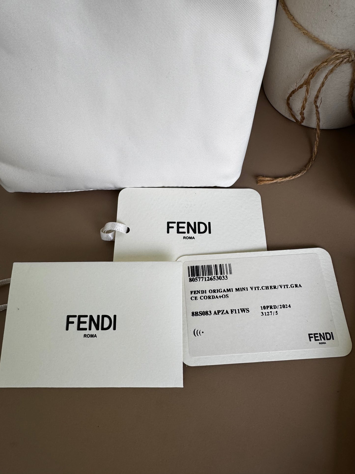 FENDI ORIGAMI MINI LEATHER BAG