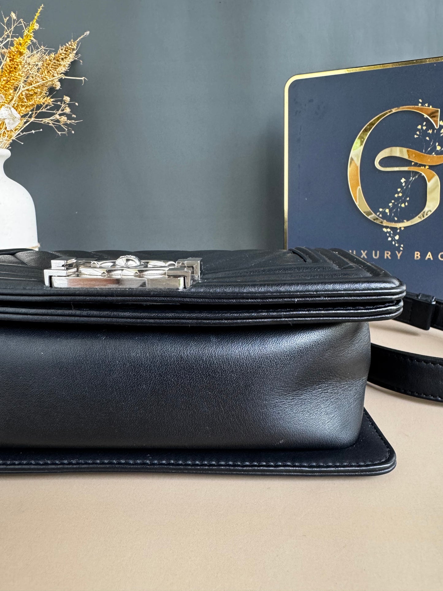CHANEL LE BOY SMALL CHEVRON