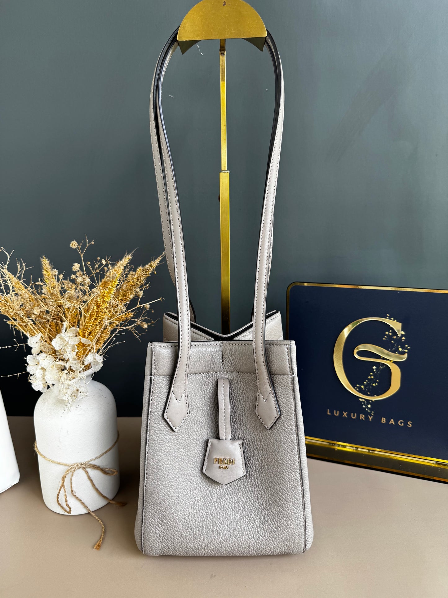 FENDI ORIGAMI MINI LEATHER BAG