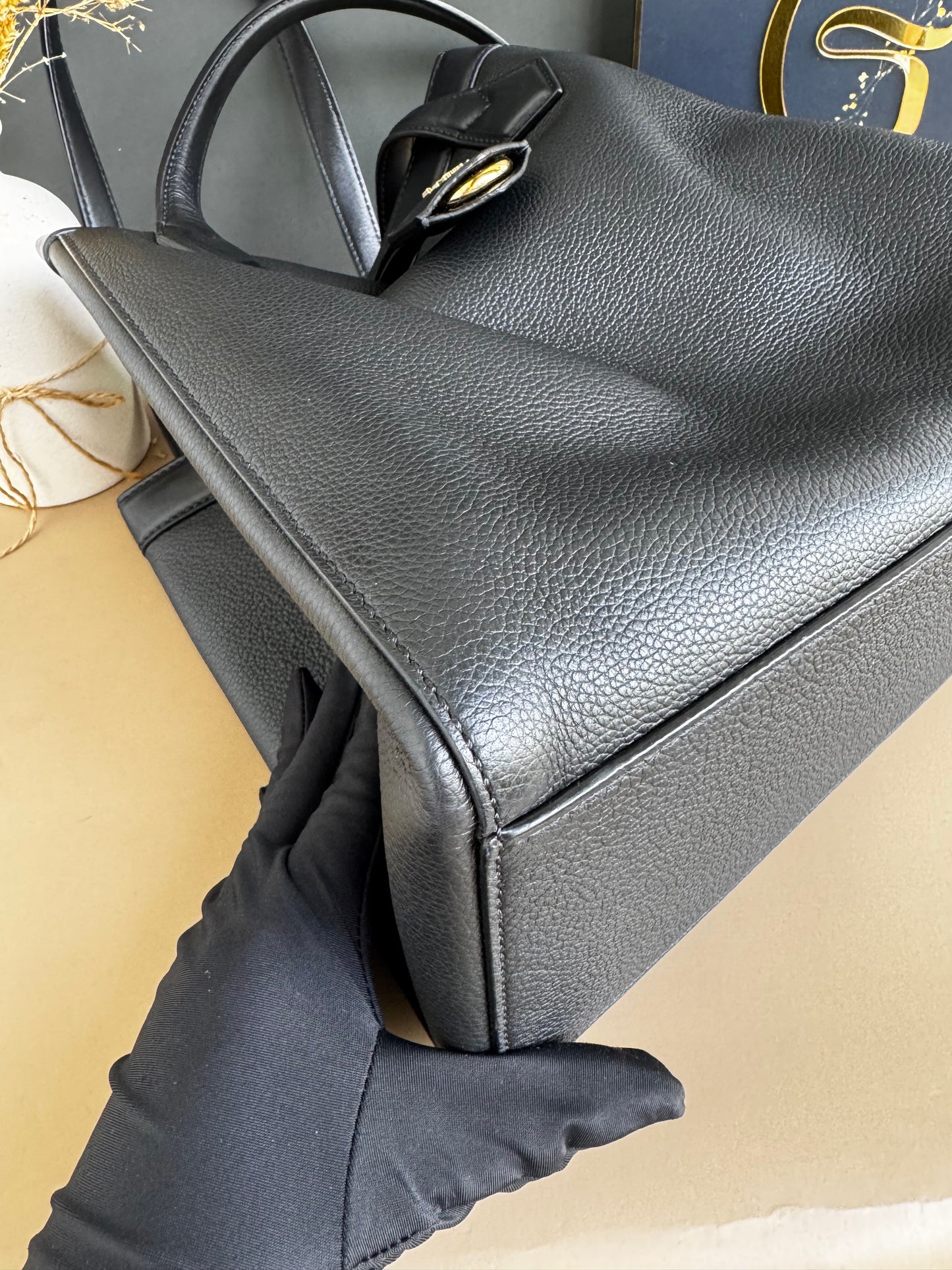 FENDI ORIGAMI MEDIUM LEATHER BAG