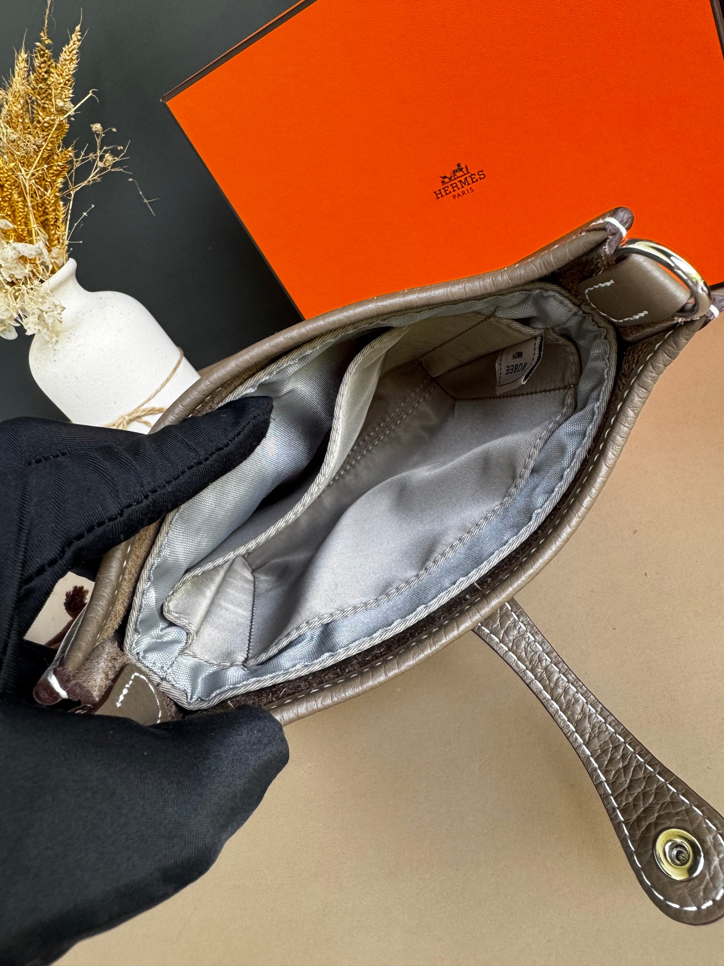 HERMES EVELYN TPM ETOUPE PHW