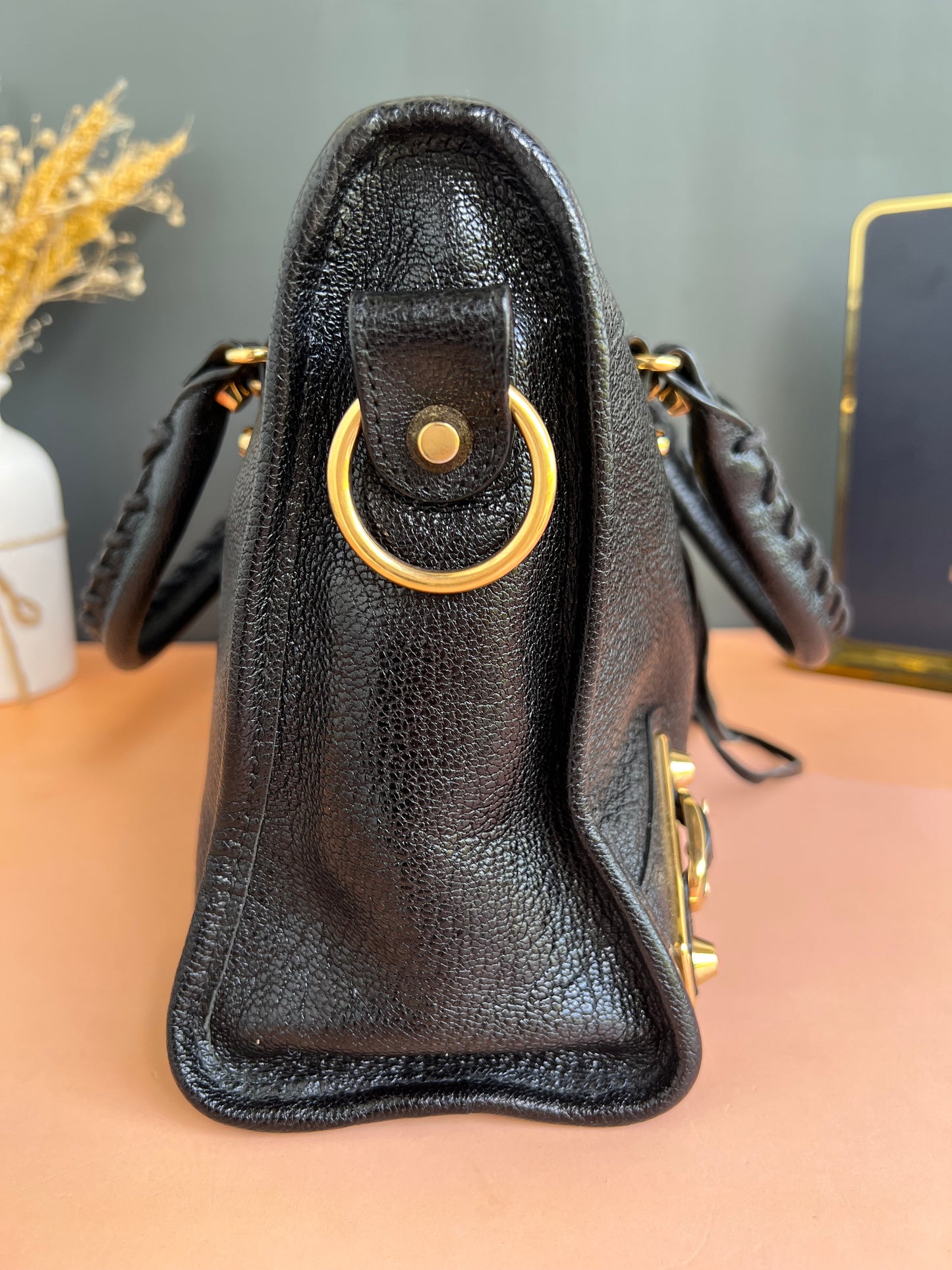 BALENCIAGA SMALL METALLIC EDGE