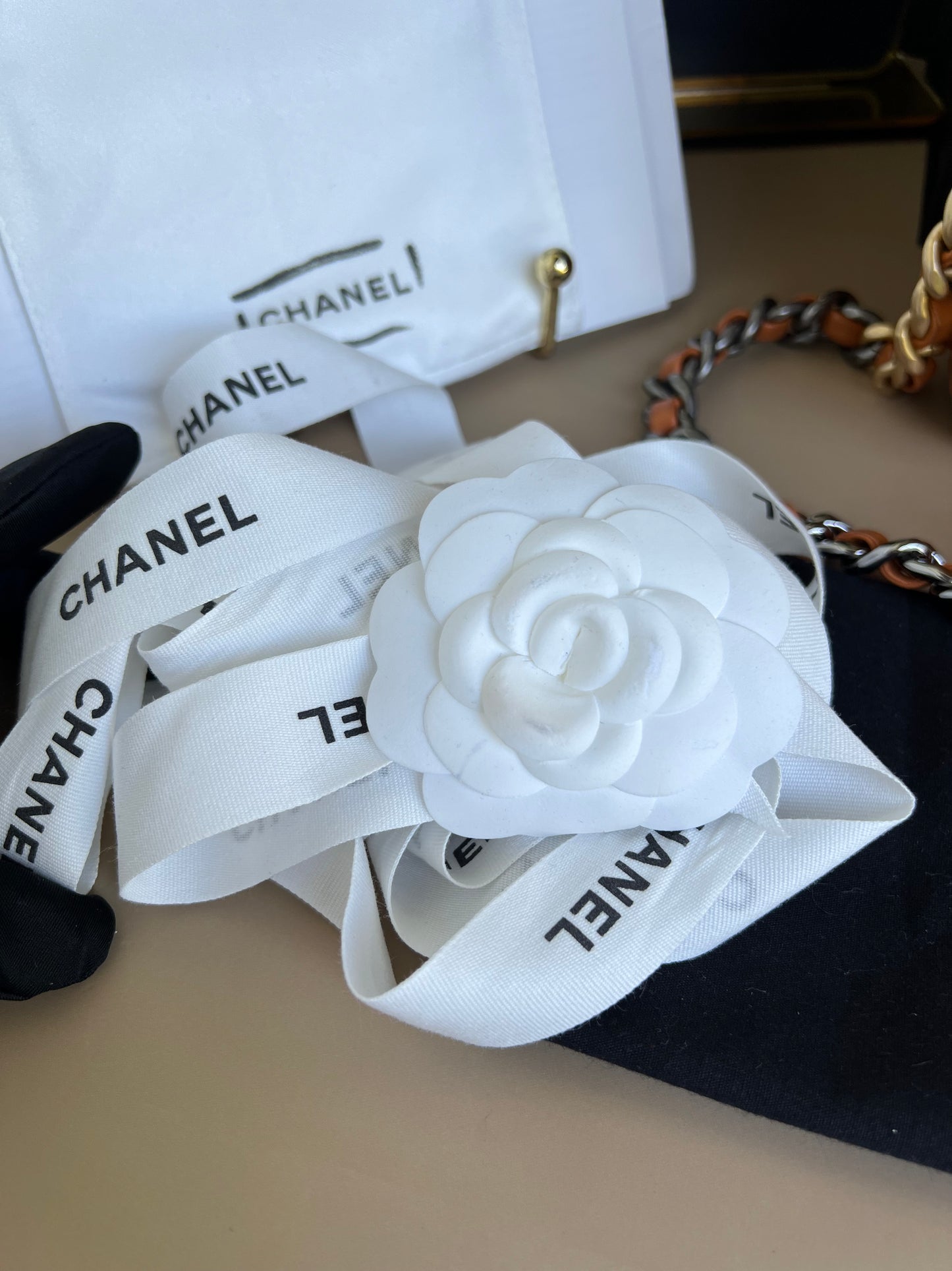 CHANEL C19 SMALL CARAMEL 21P