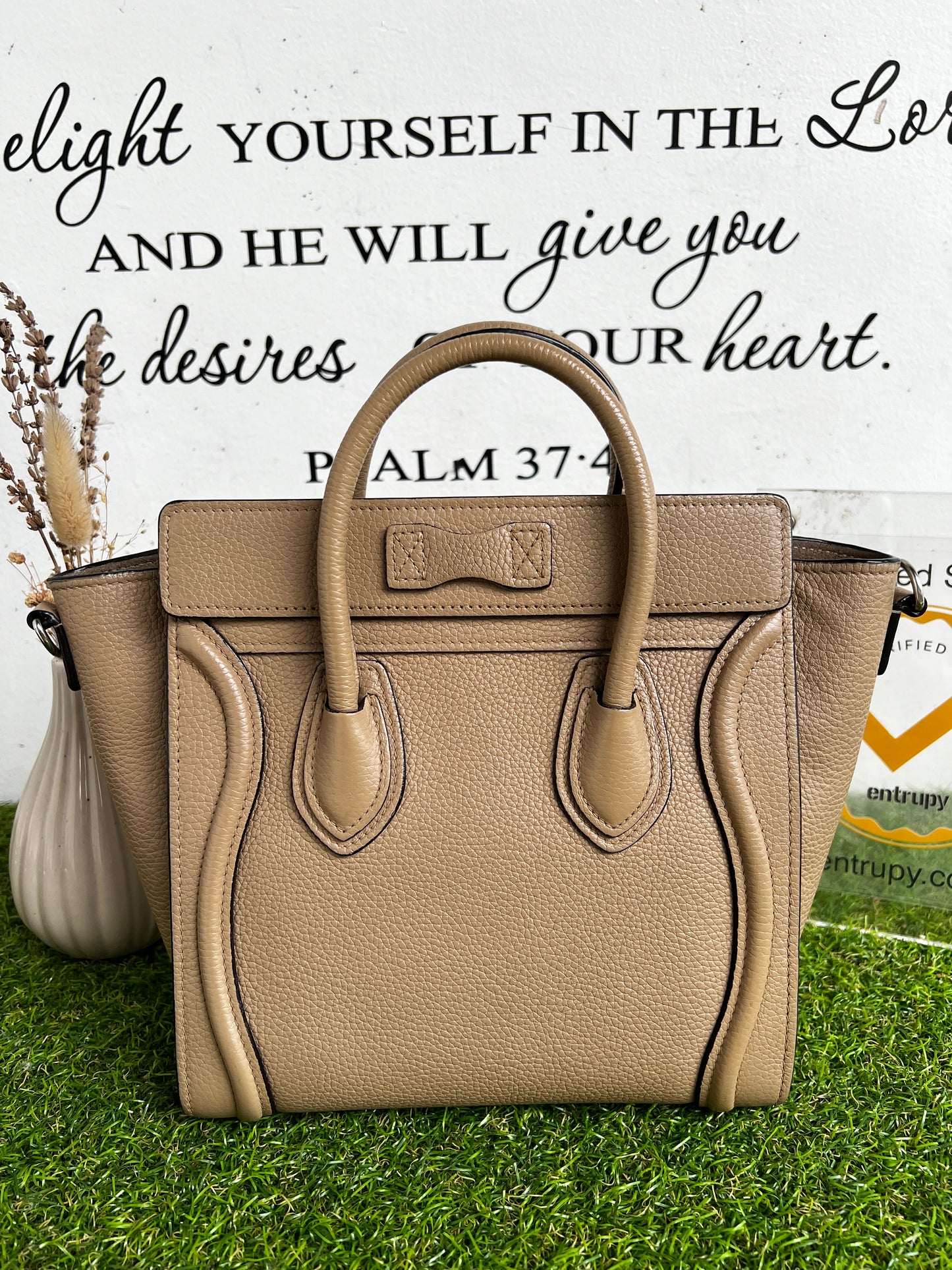 CELINE NANO LUGGAGE BEIGE