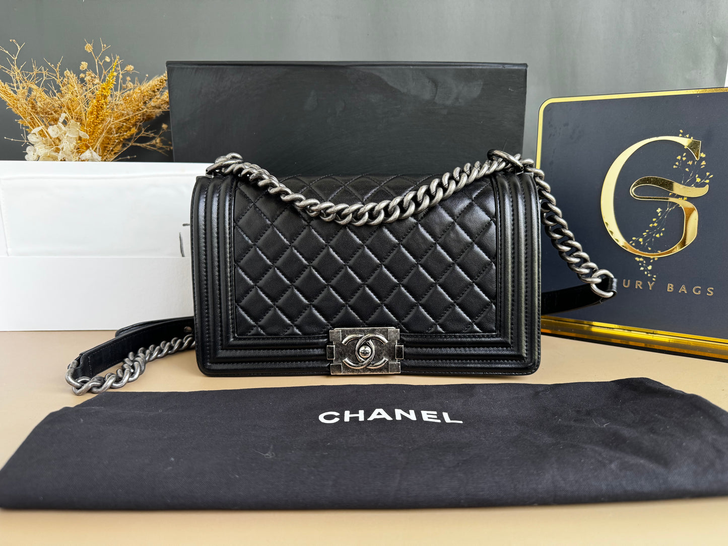 CHANEL LE BOY OLD MEDIUM