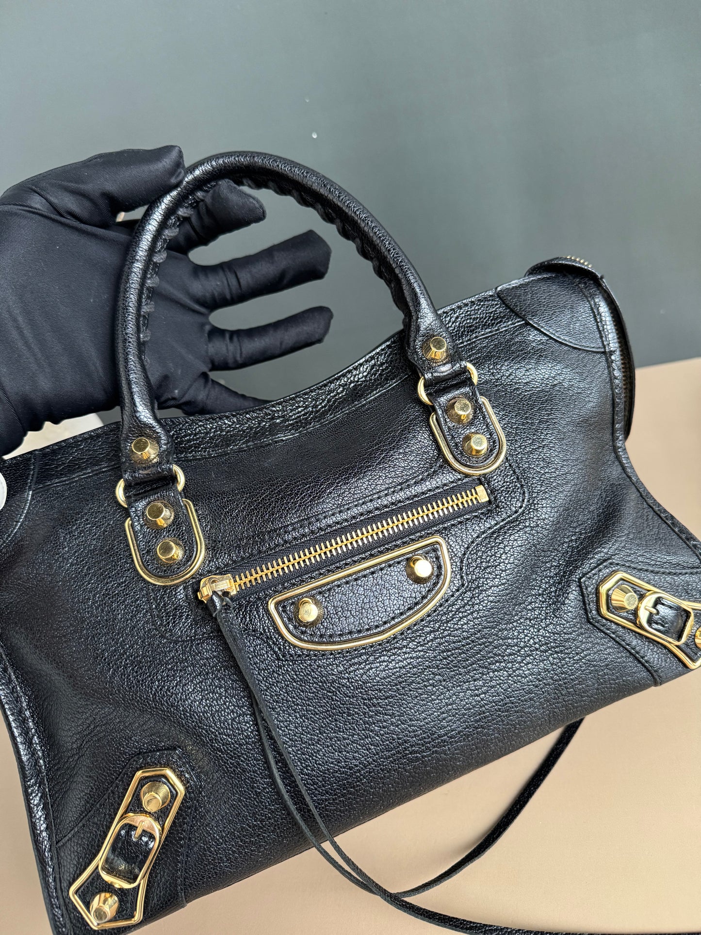 BALENCIAGA METALIC EDGE SMALL