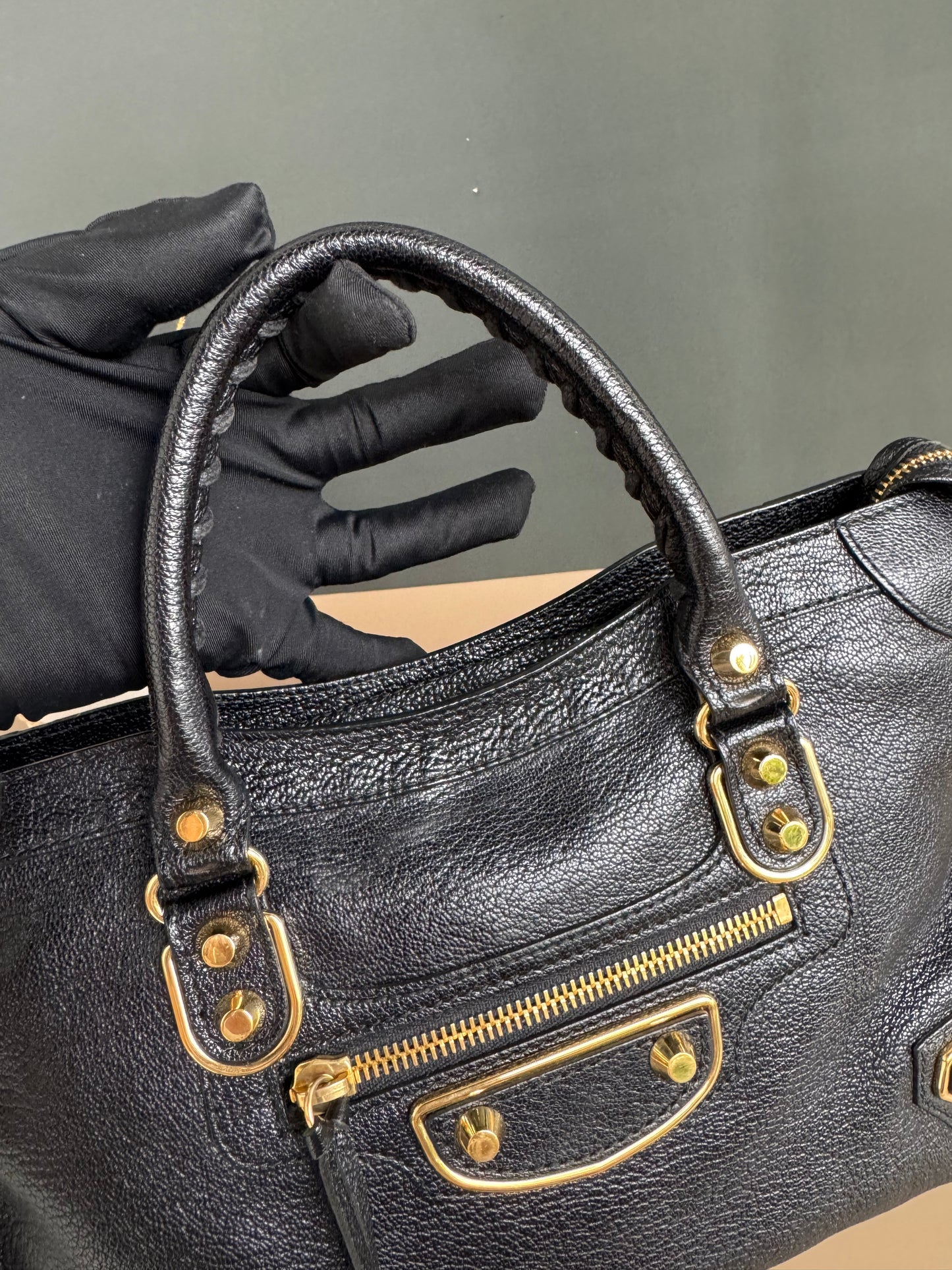 BALENCIAGA METALIC EDGE SMALL