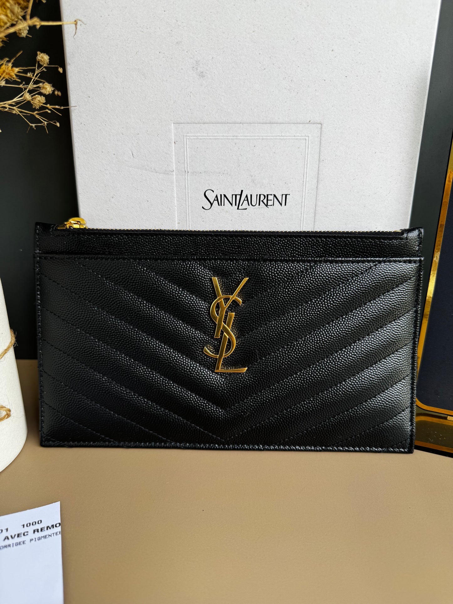 YSL LONG ZIPPY WALLET