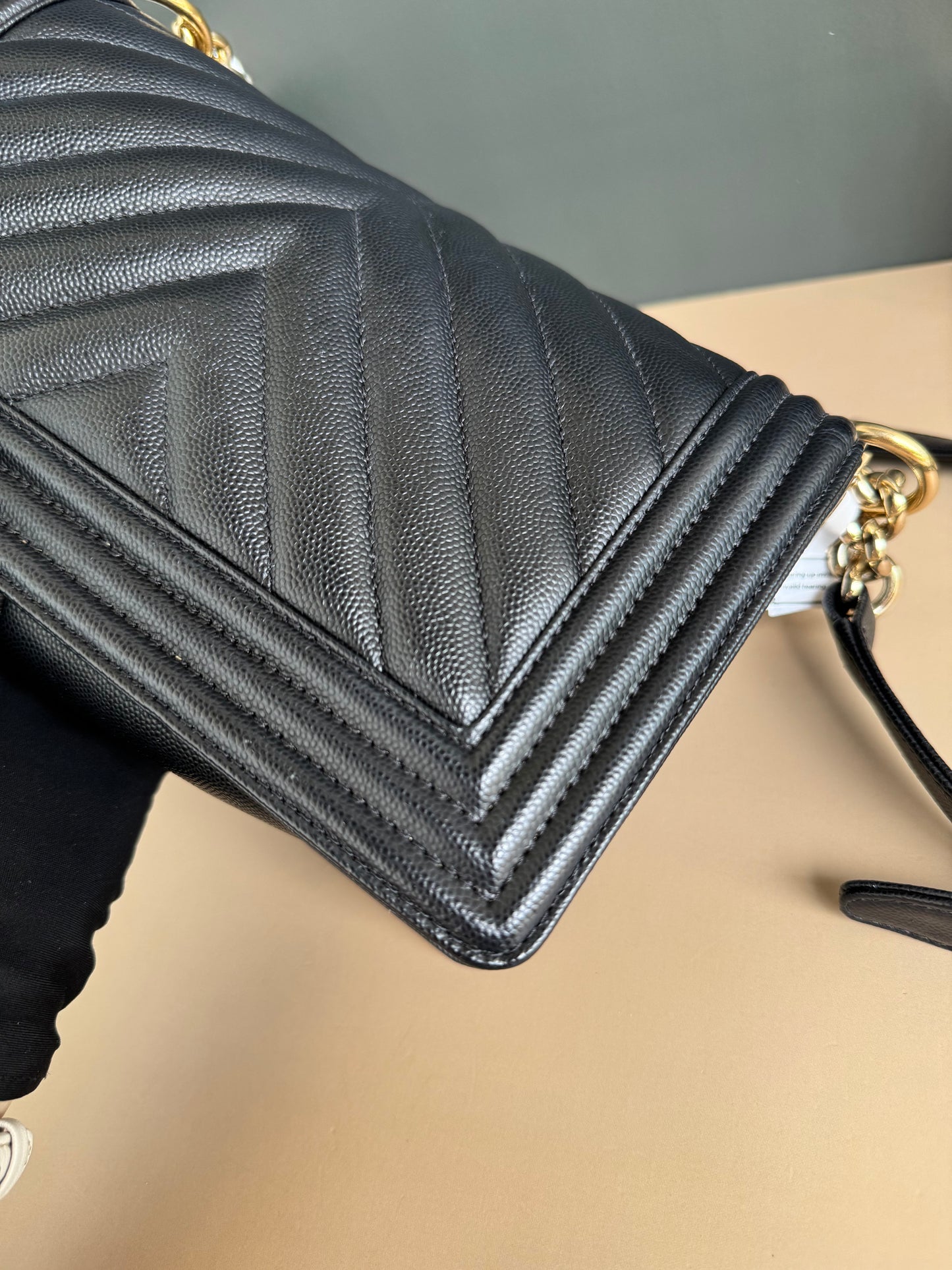 CHANEL LE BOY OLD MEDIUM CHEVRON