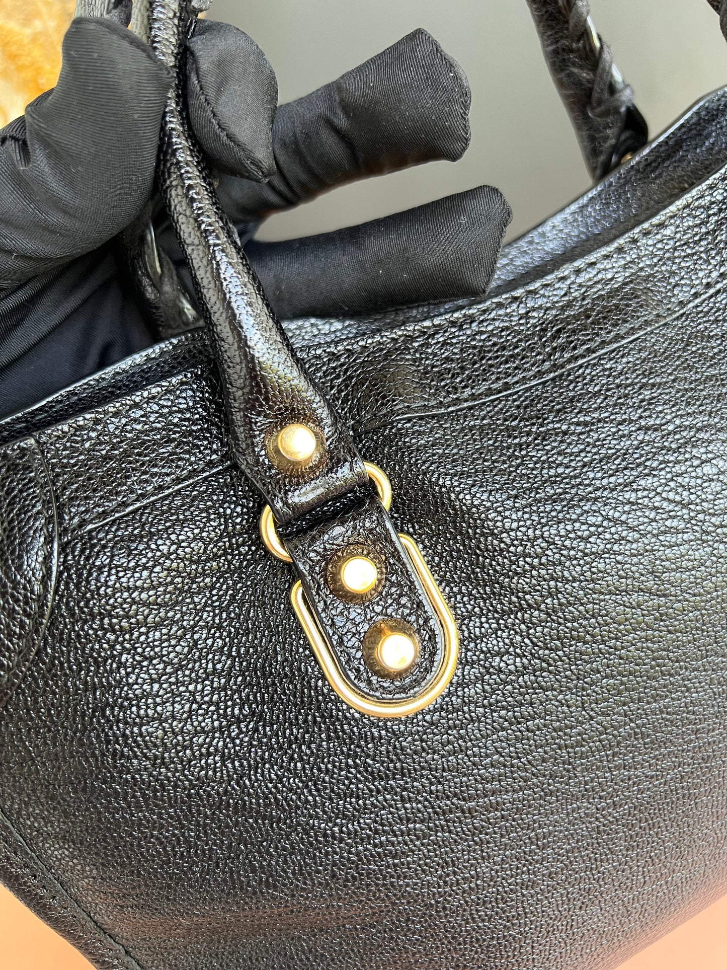 BALENCIAGA SMALL METALLIC EDGE