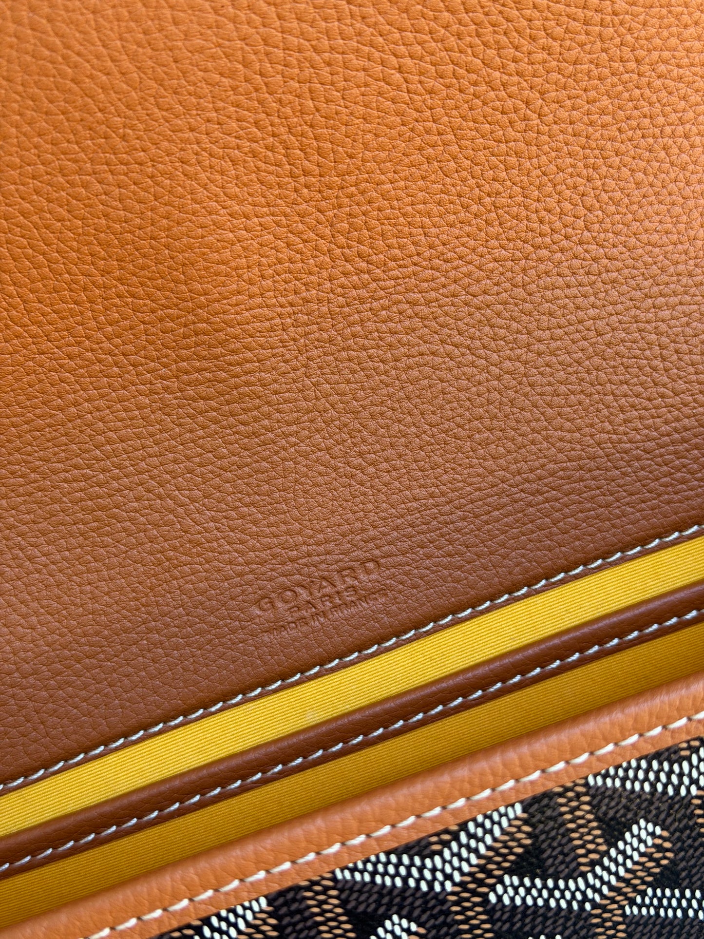 GOYARD BELVEDERE PM TAN/BLACK
