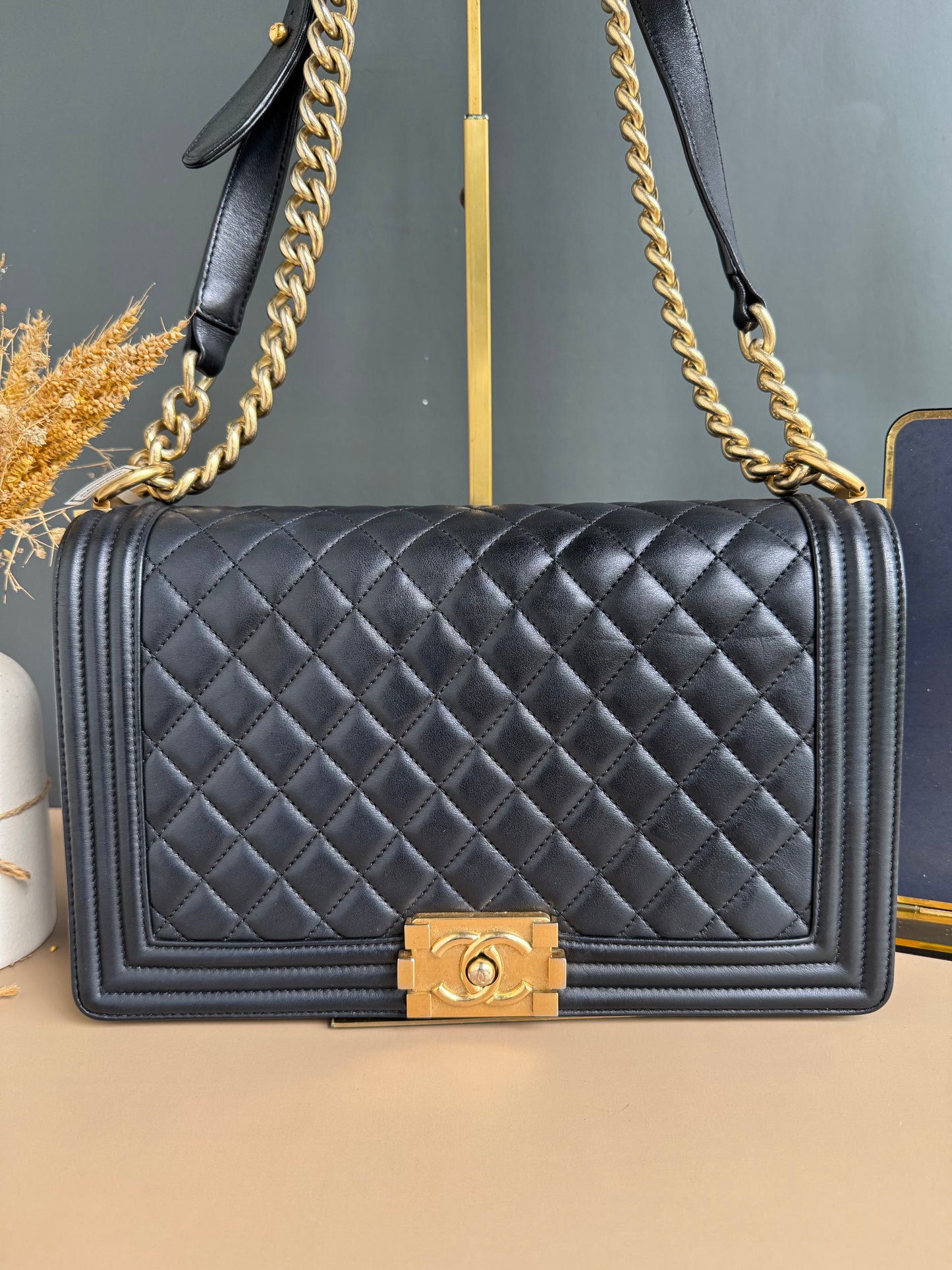CHANEL LE BOY NEW MEDIUM LAMBSKIN