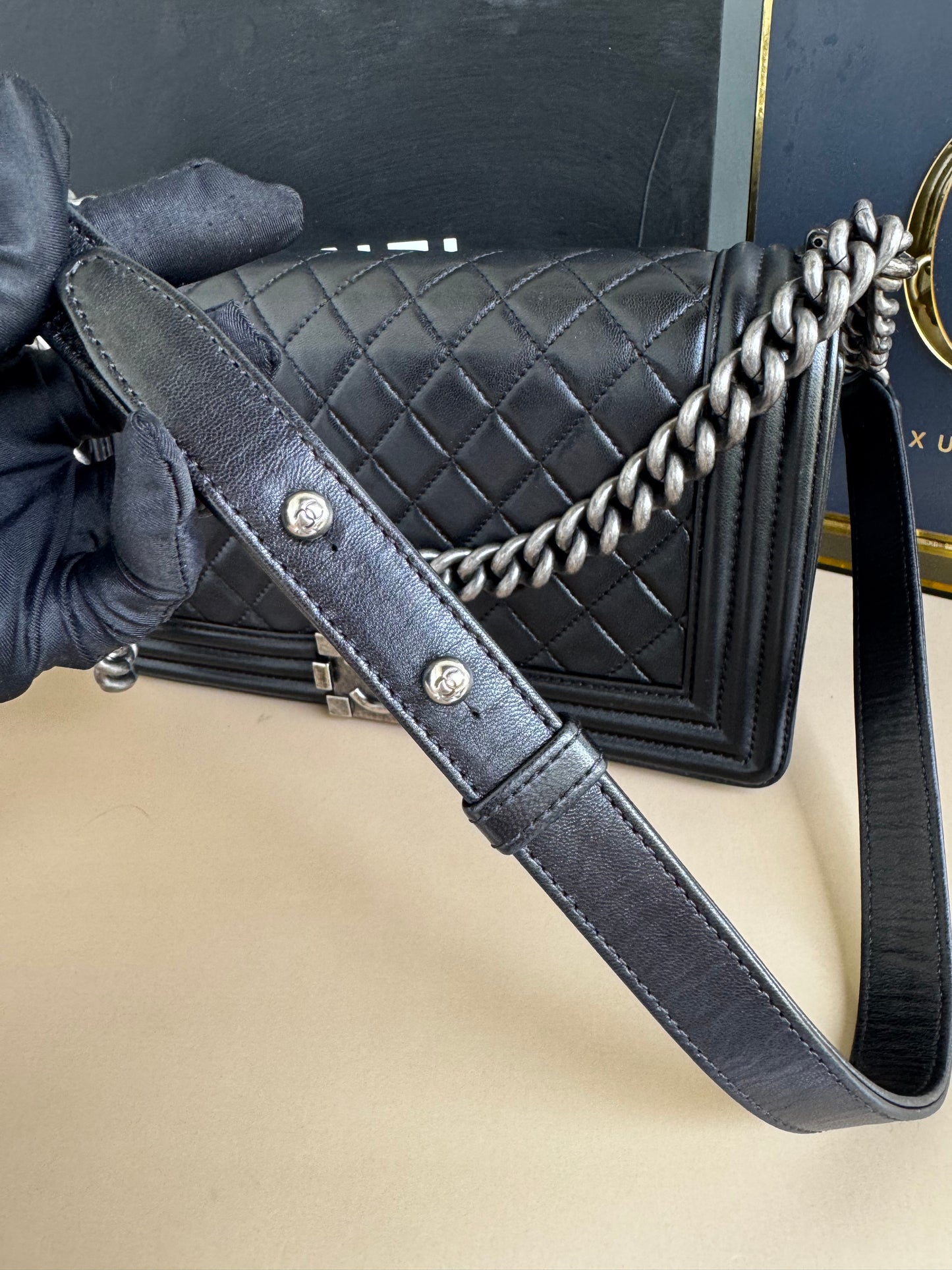 CHANEL LE BOY OLD MEDIUM