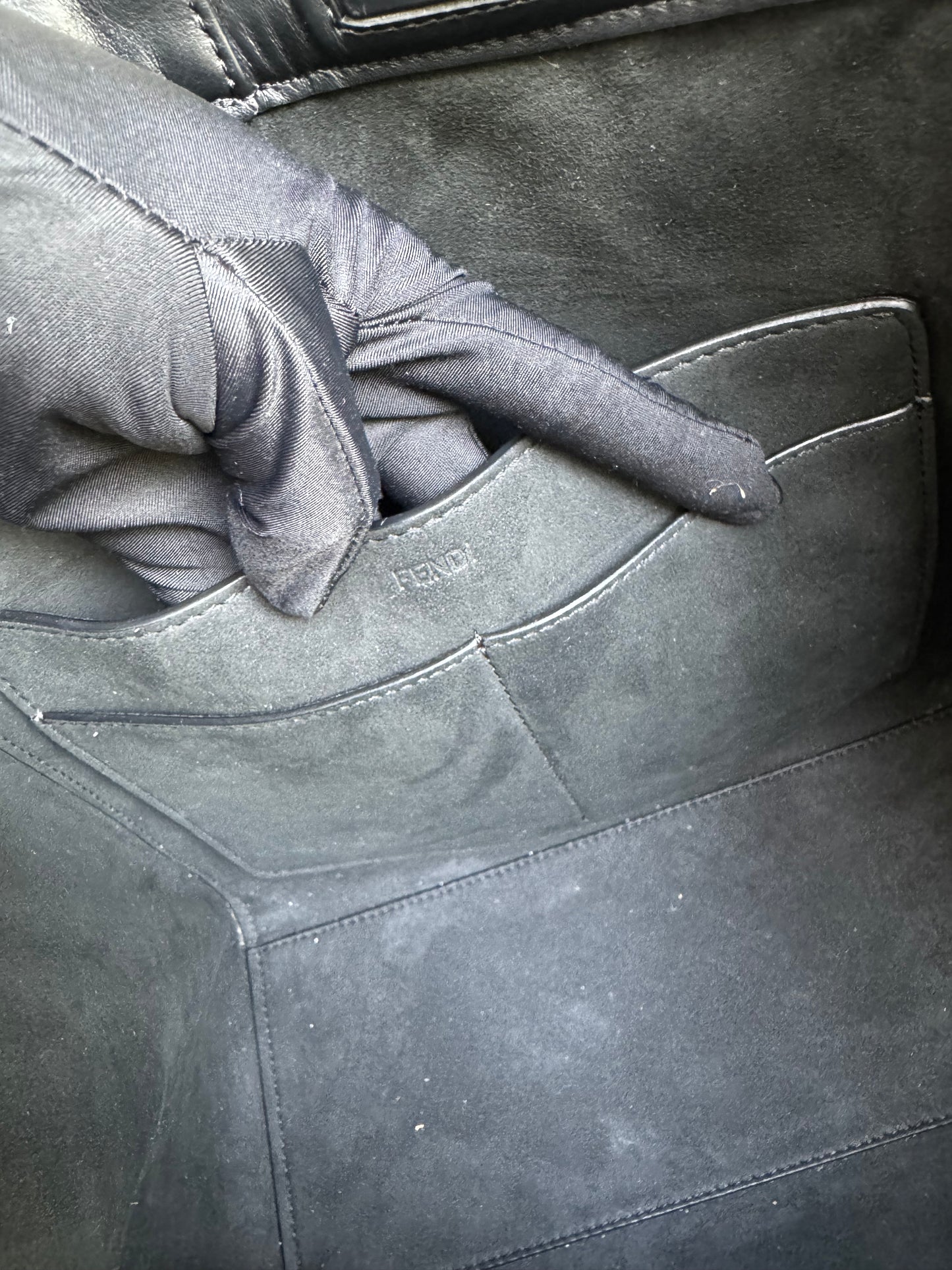 FENDI ORIGAMI MEDIUM LEATHER BAG