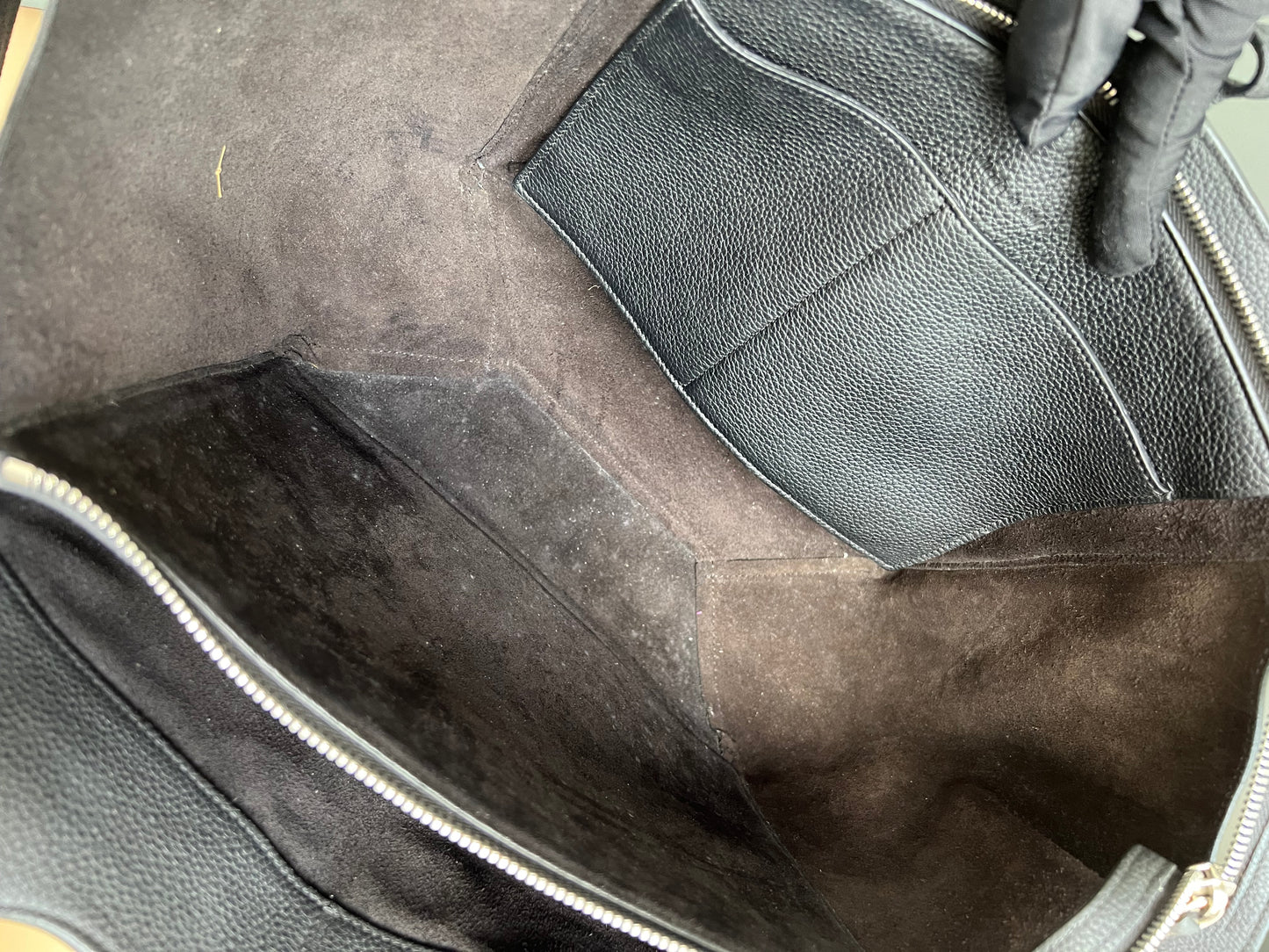 CELINE TRI FOLD LEATHER TOTE BAG