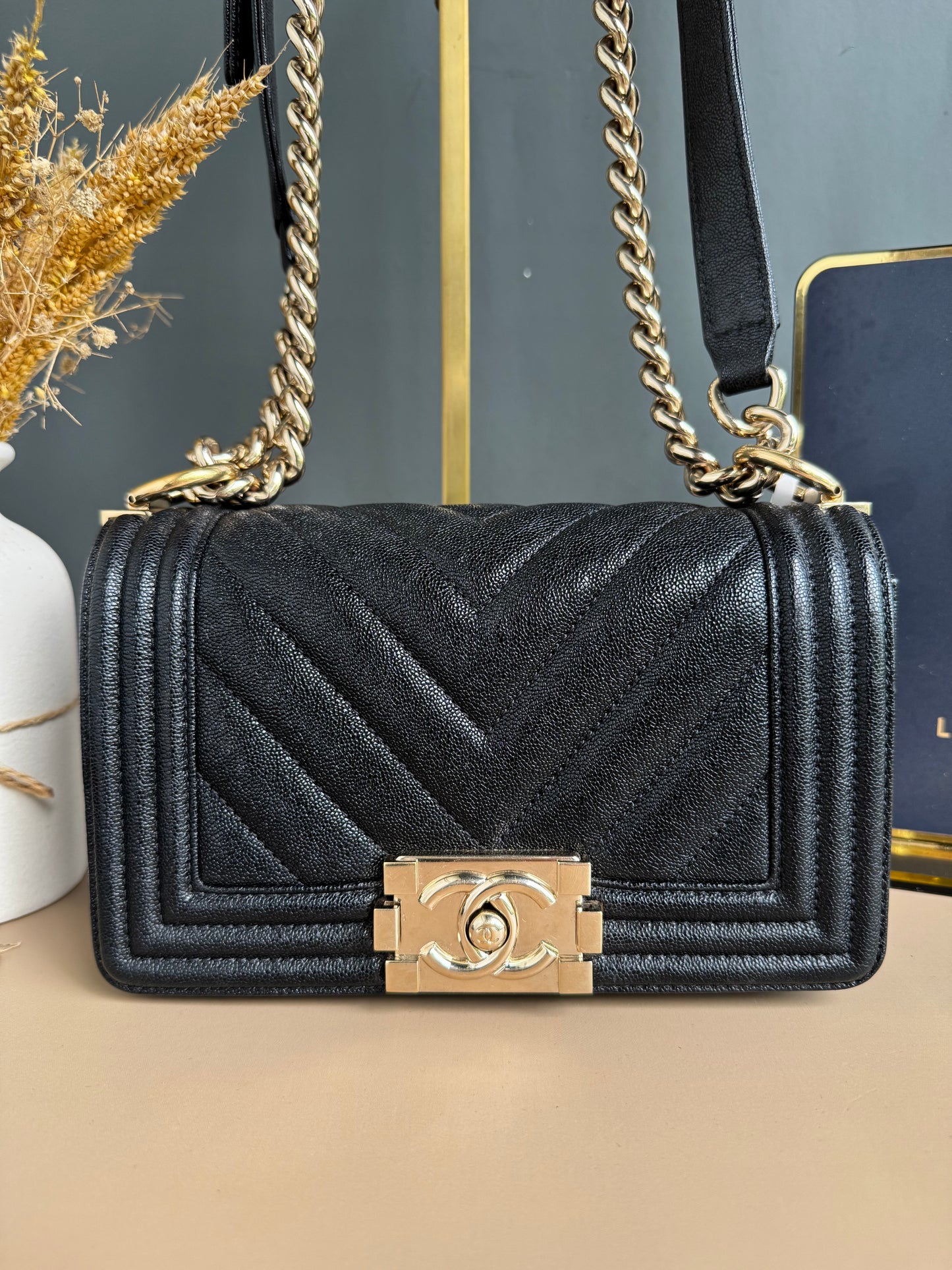 CHANEL LE BOY SMALL CAVIAR