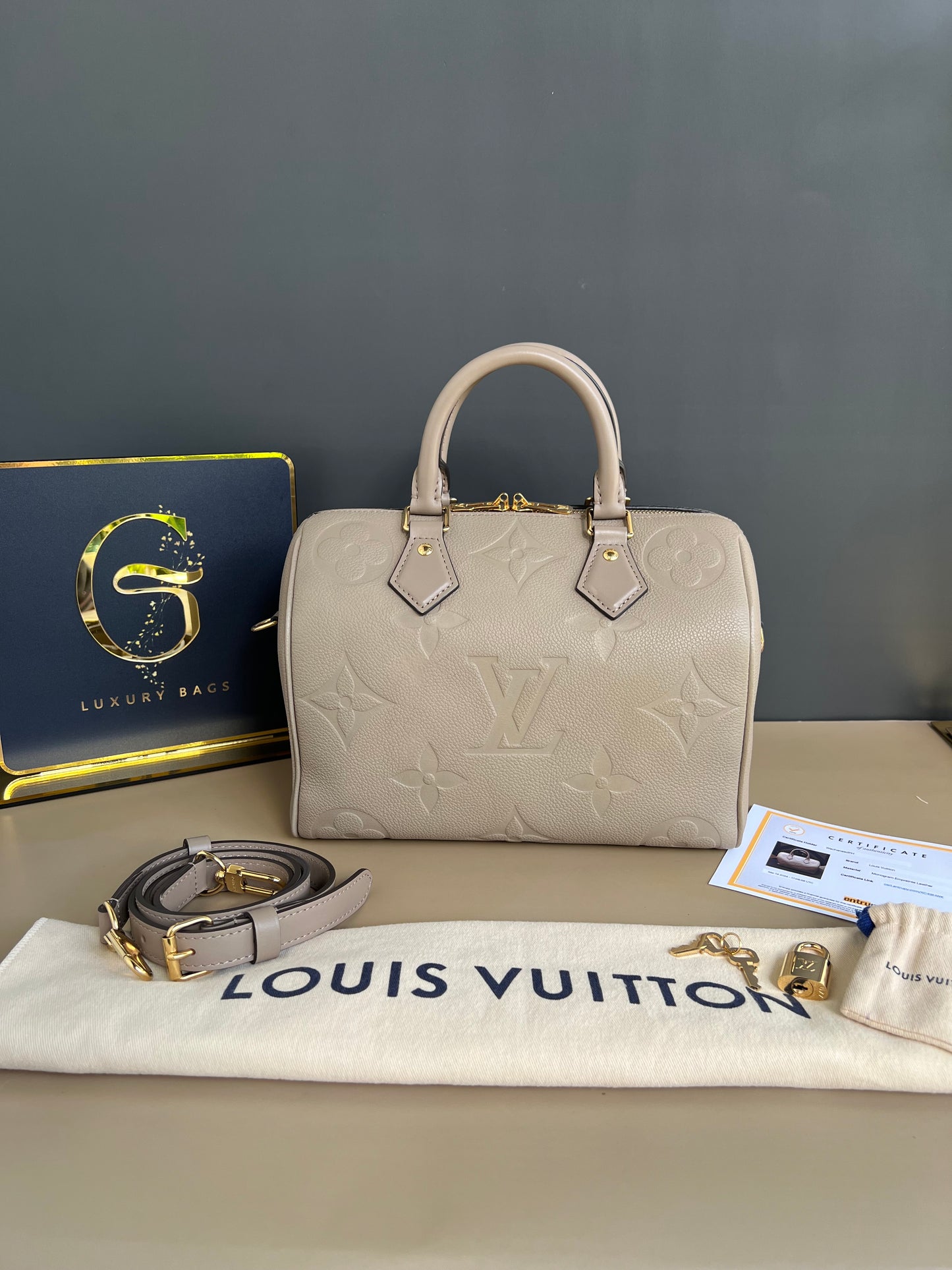 LOUIS VUITTON BANDOULIERE 25 EMPREIENTE