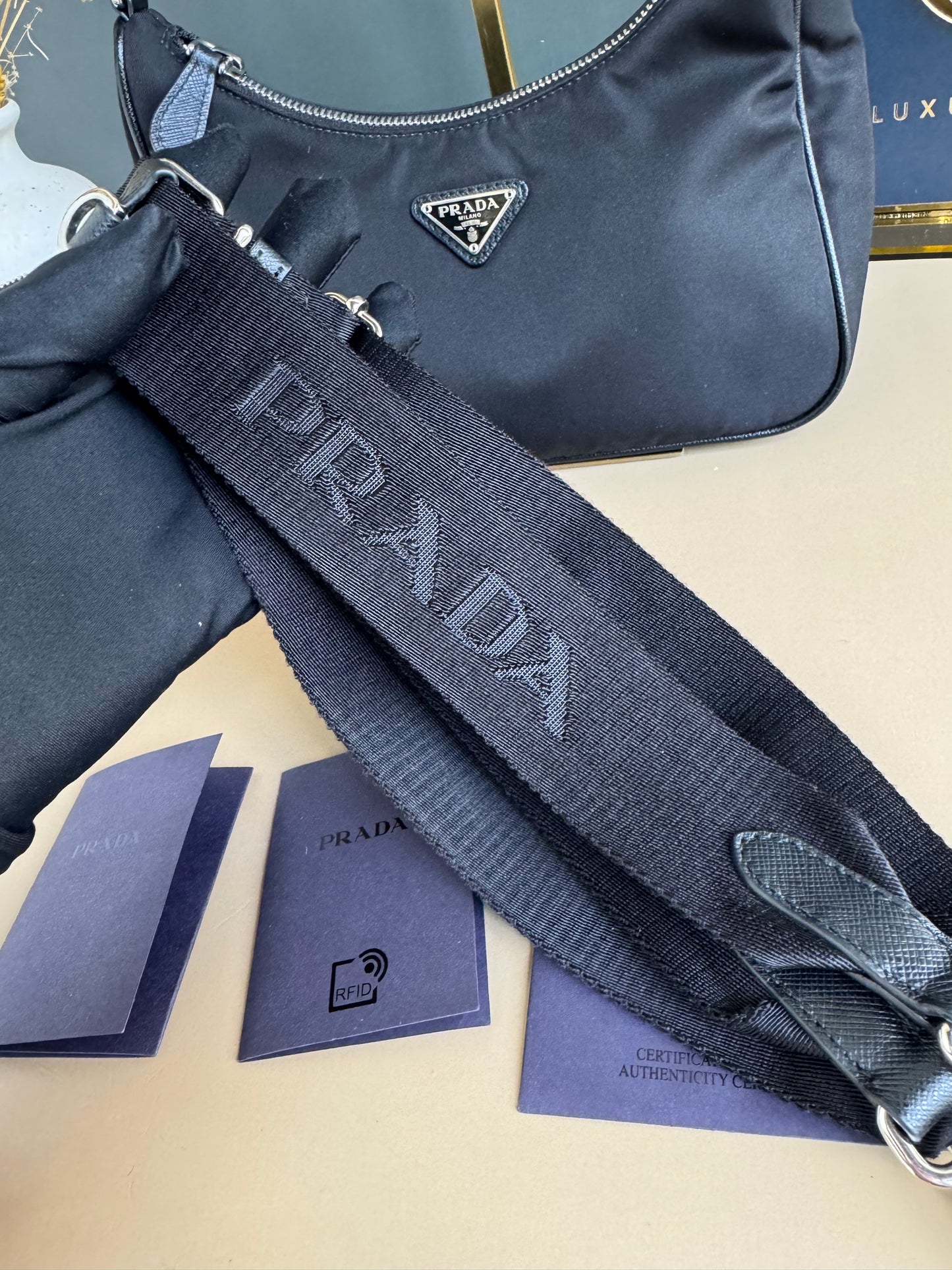 PRADA MULTI POCHETTE NYLON